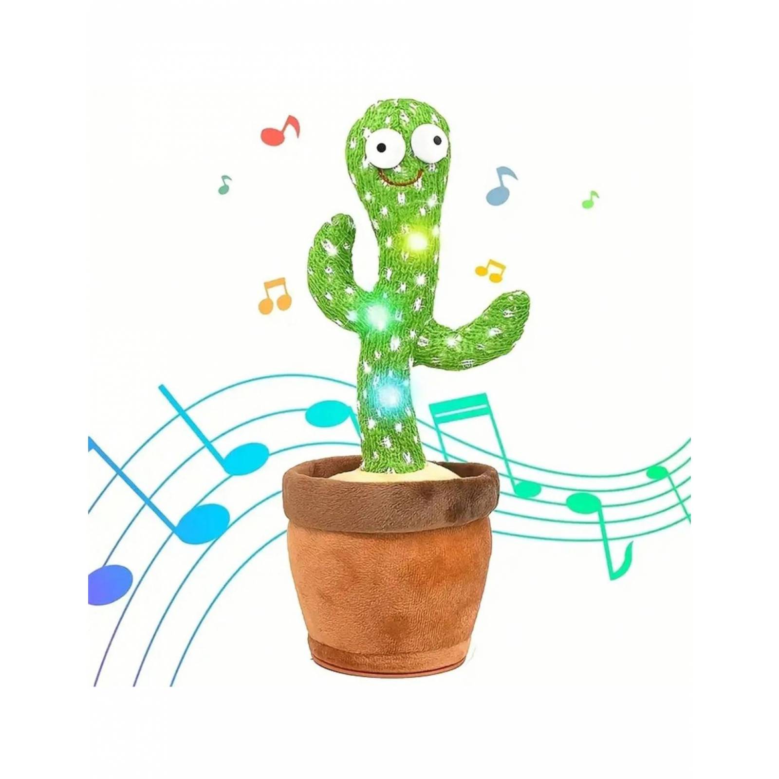 Cactus bailarin juguete interactivo parlante con musica y luz