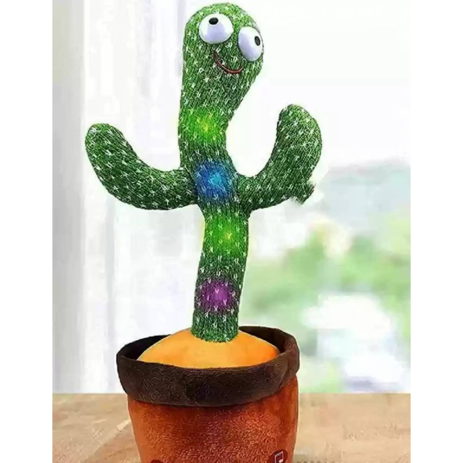 Cactus bailarin juguete interactivo parlante con musica y luz