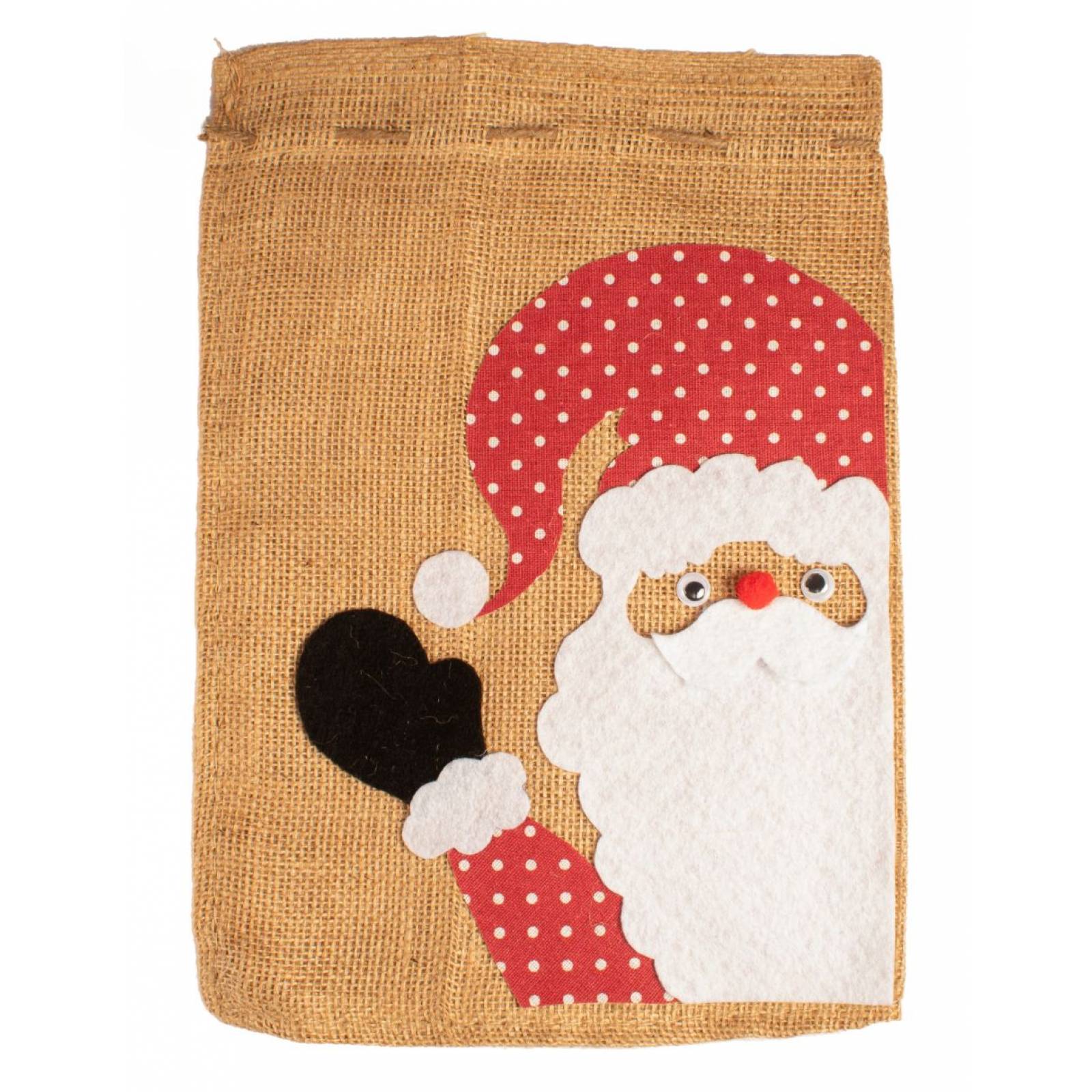 Set de Costales Navideños Yute Natural Extra Grande