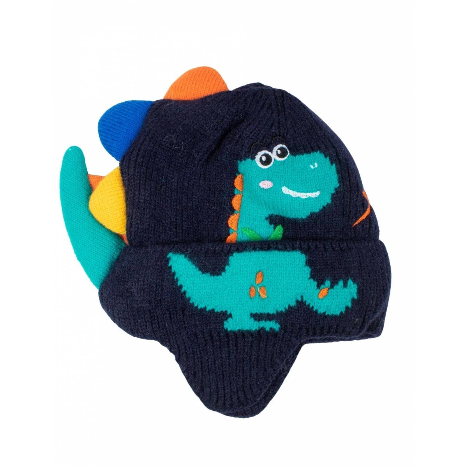 Gorro de punto cubre orejas Infantil Dinosaurio
