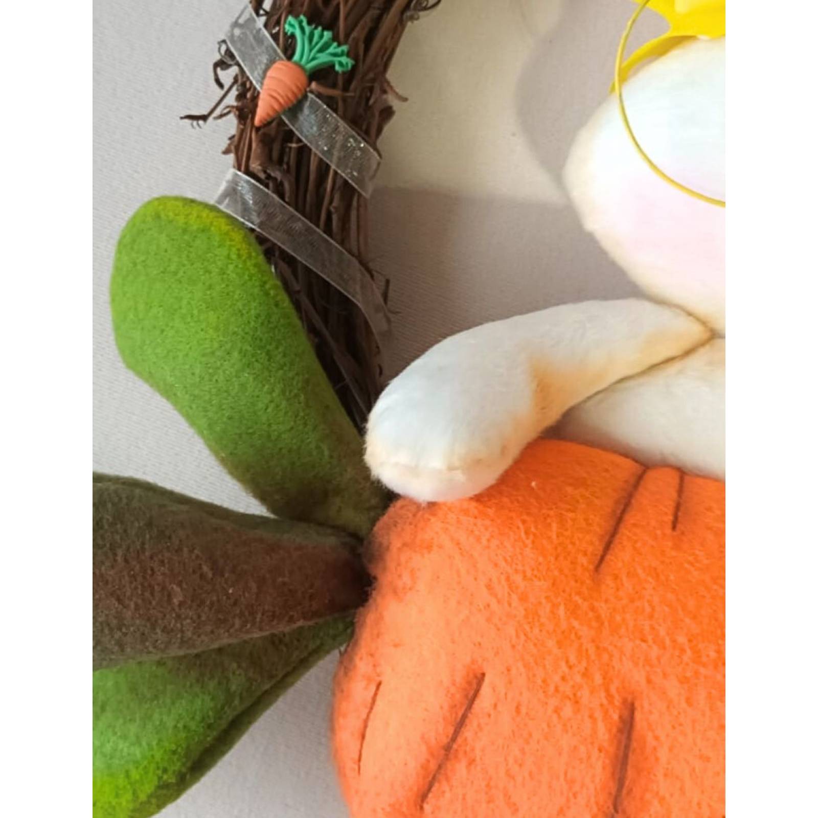 Corona de Pascua para Puerta Decoración Coneja.