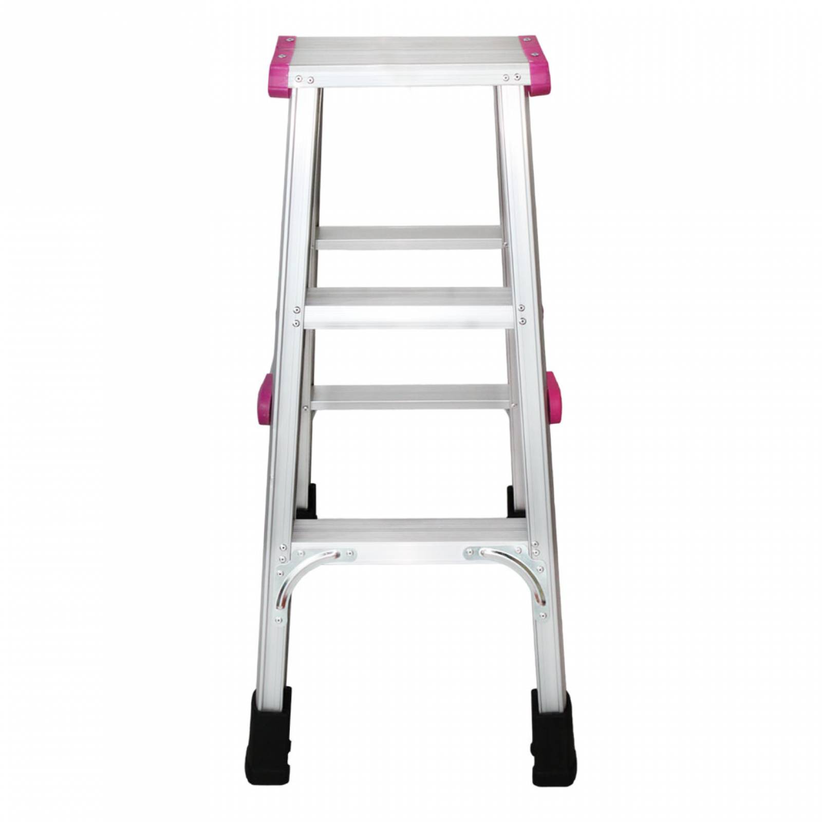 ESCALERA DE ALUMINIO PLEGABLE 3 ESCALONES MULTIUSOS