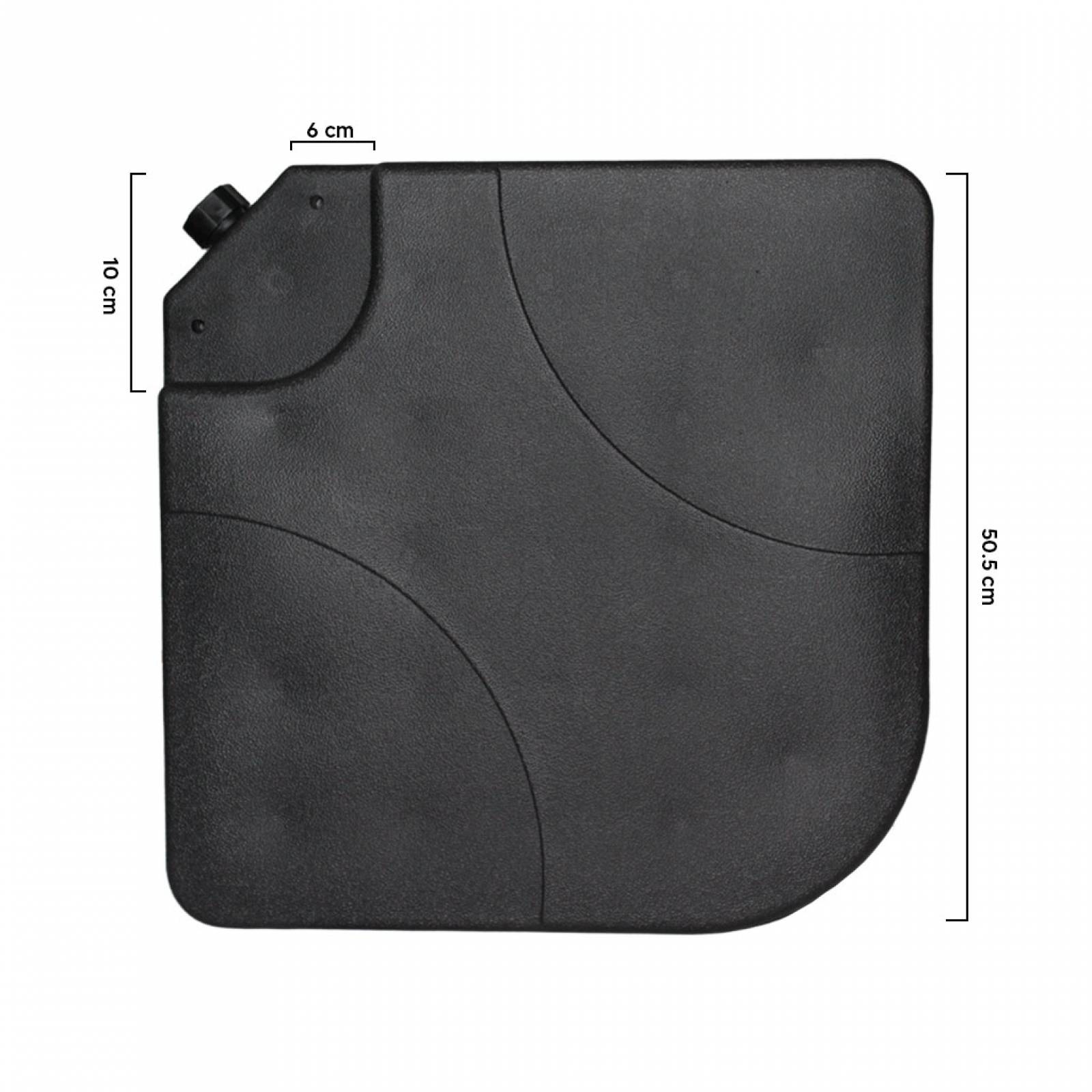CONTRAPESO RELLENABLE PARA SOMBRILLA LATERAL BASE EN CRUZ