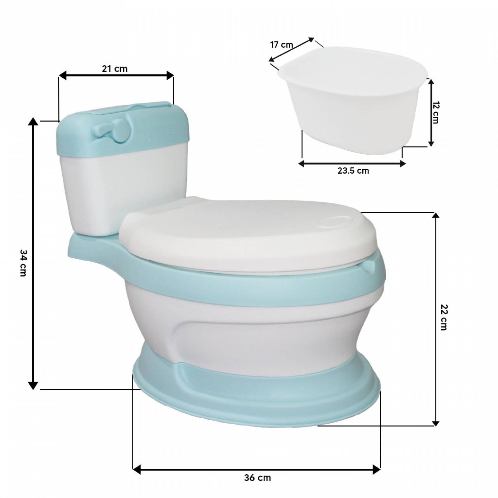 BAÑO ENTRENADOR ACOJINADO PARA BEBÉ