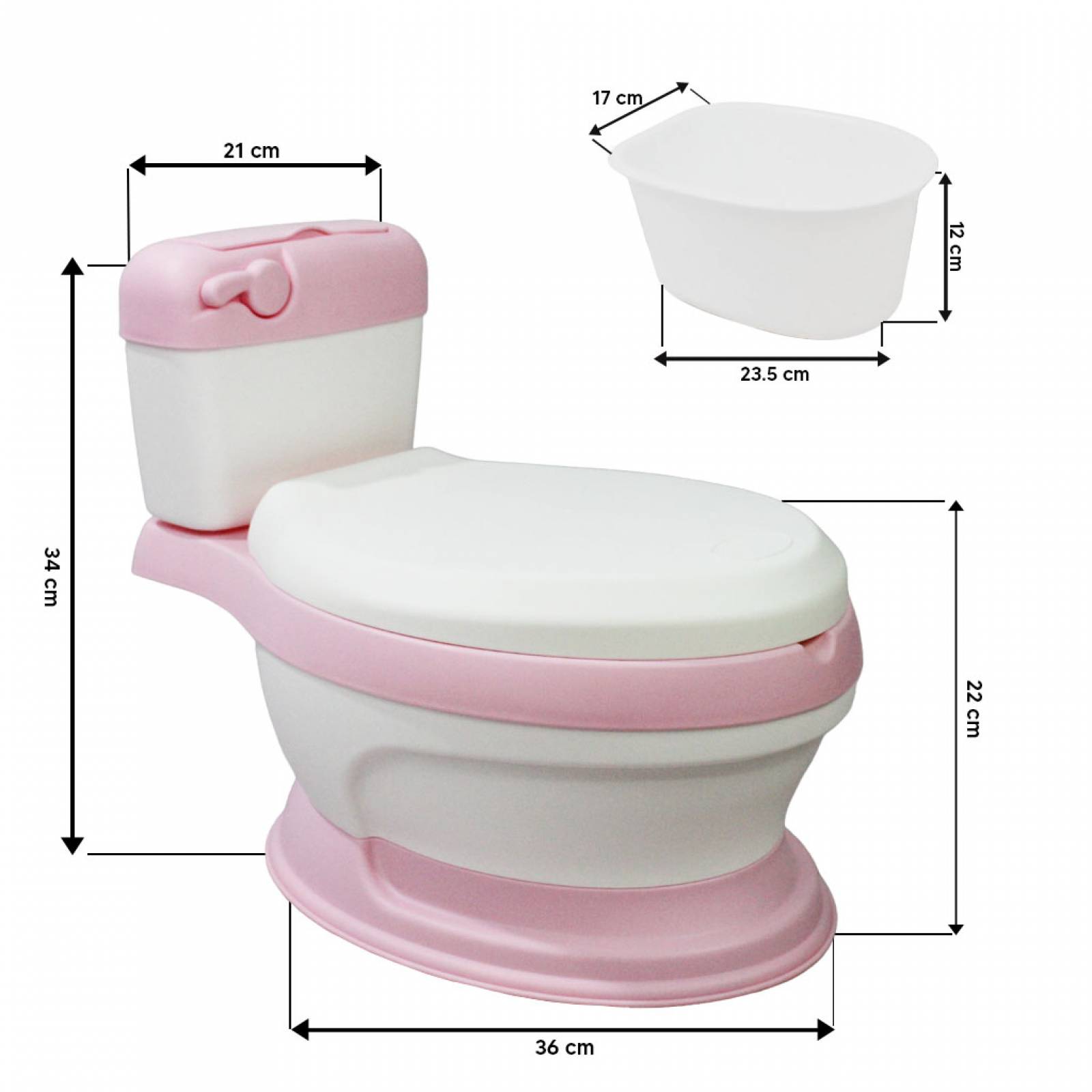 BAÑO ENTRENADOR ACOJINADO PARA BEBÉ