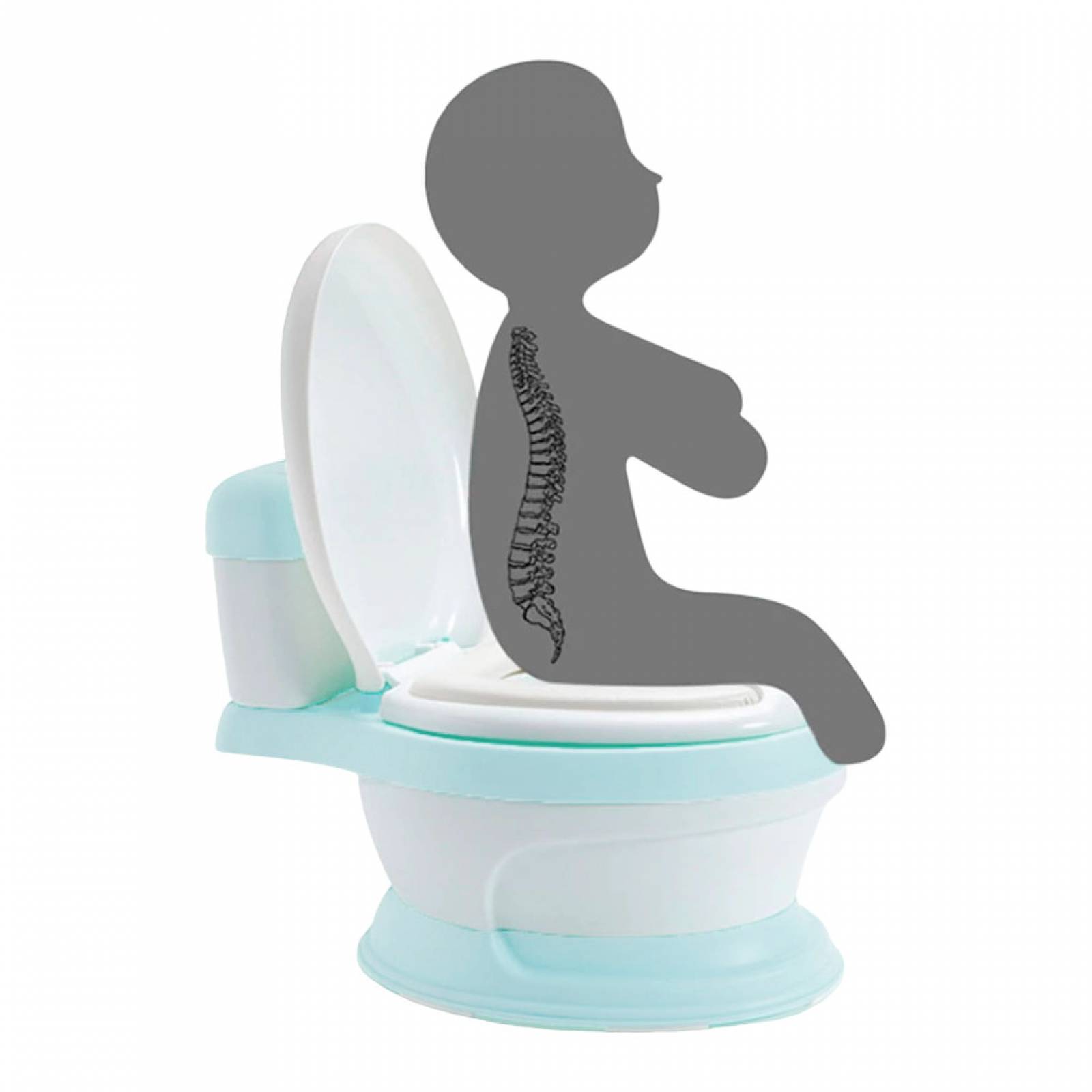 BAÑO ENTRENADOR ACOJINADO PARA BEBÉ