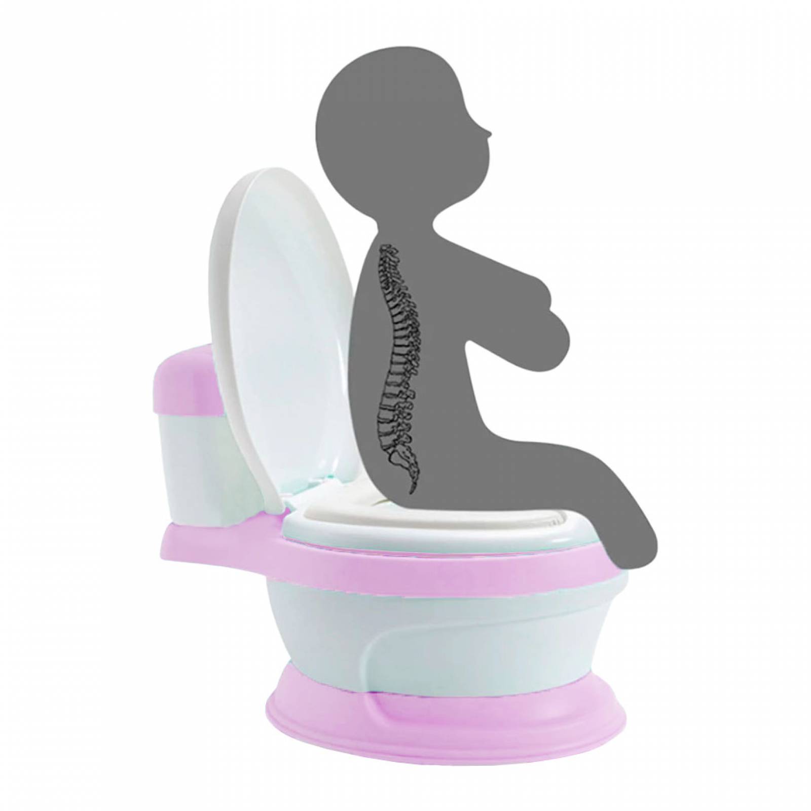 BAÑO ENTRENADOR ACOJINADO PARA BEBÉ