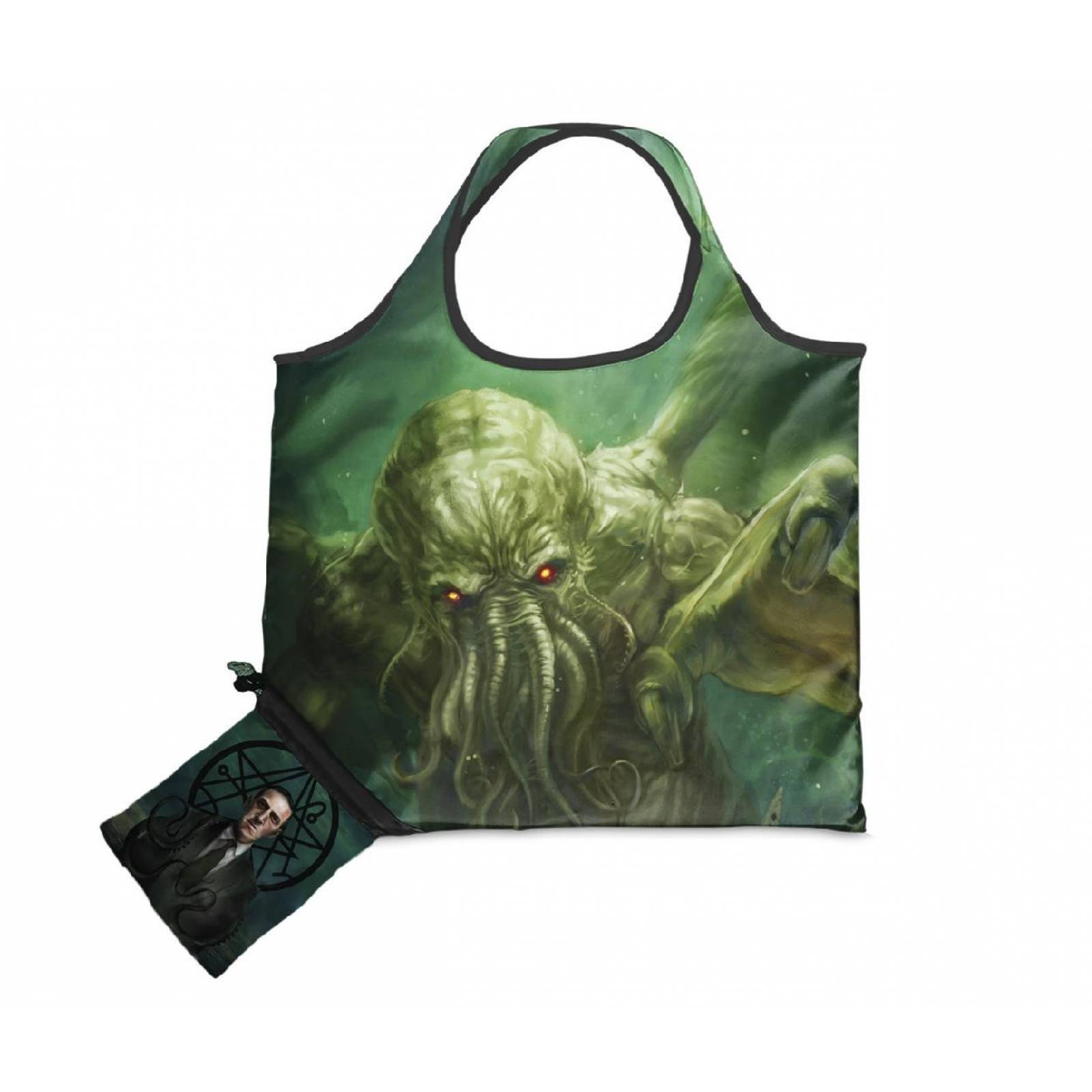 BOLSA PLEGABLE CON DIBUJO DEL CUENTO DE CTHULHU 