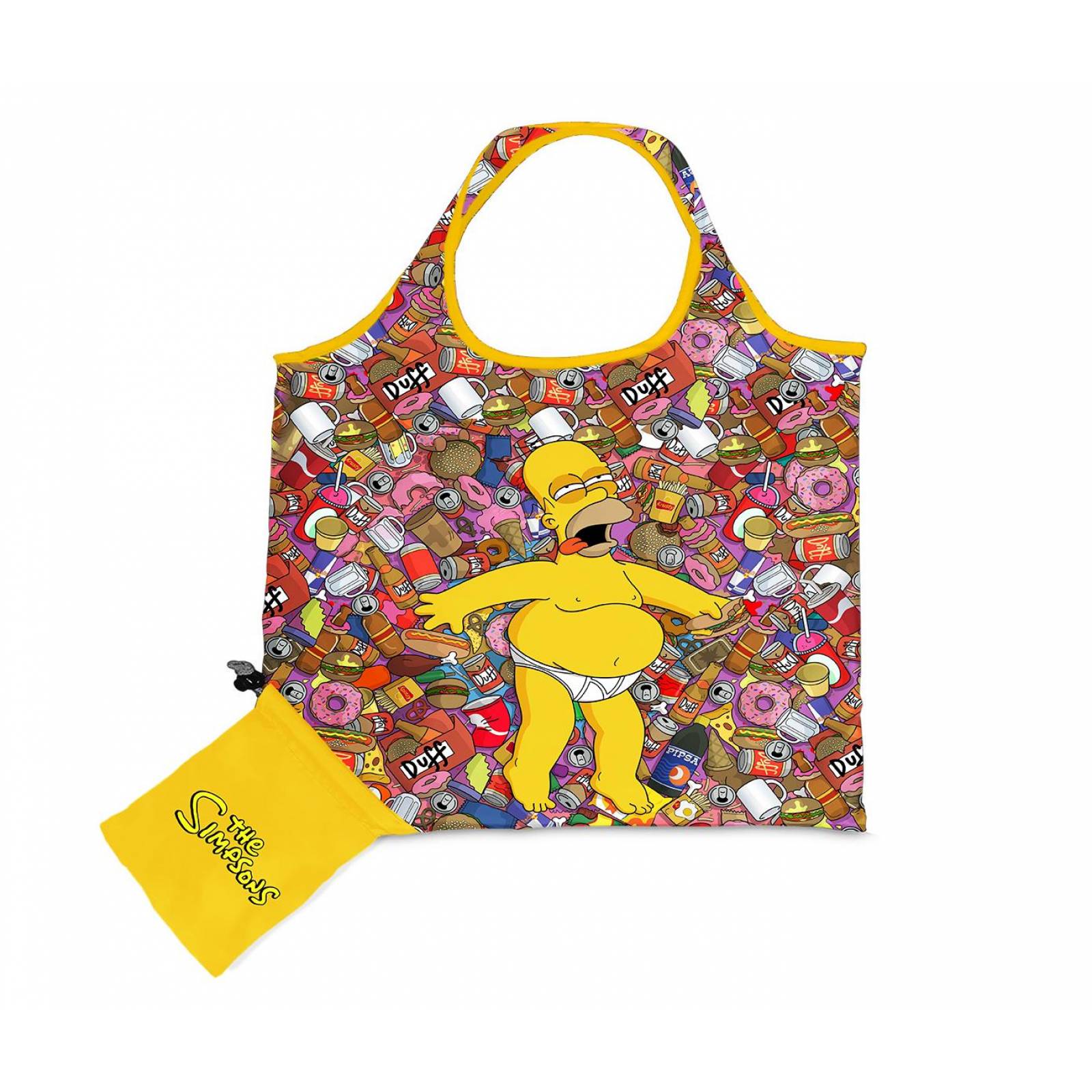 BOLSA PLEGABLE THE SIMPSONS - DIBUJO DE HOMERO 