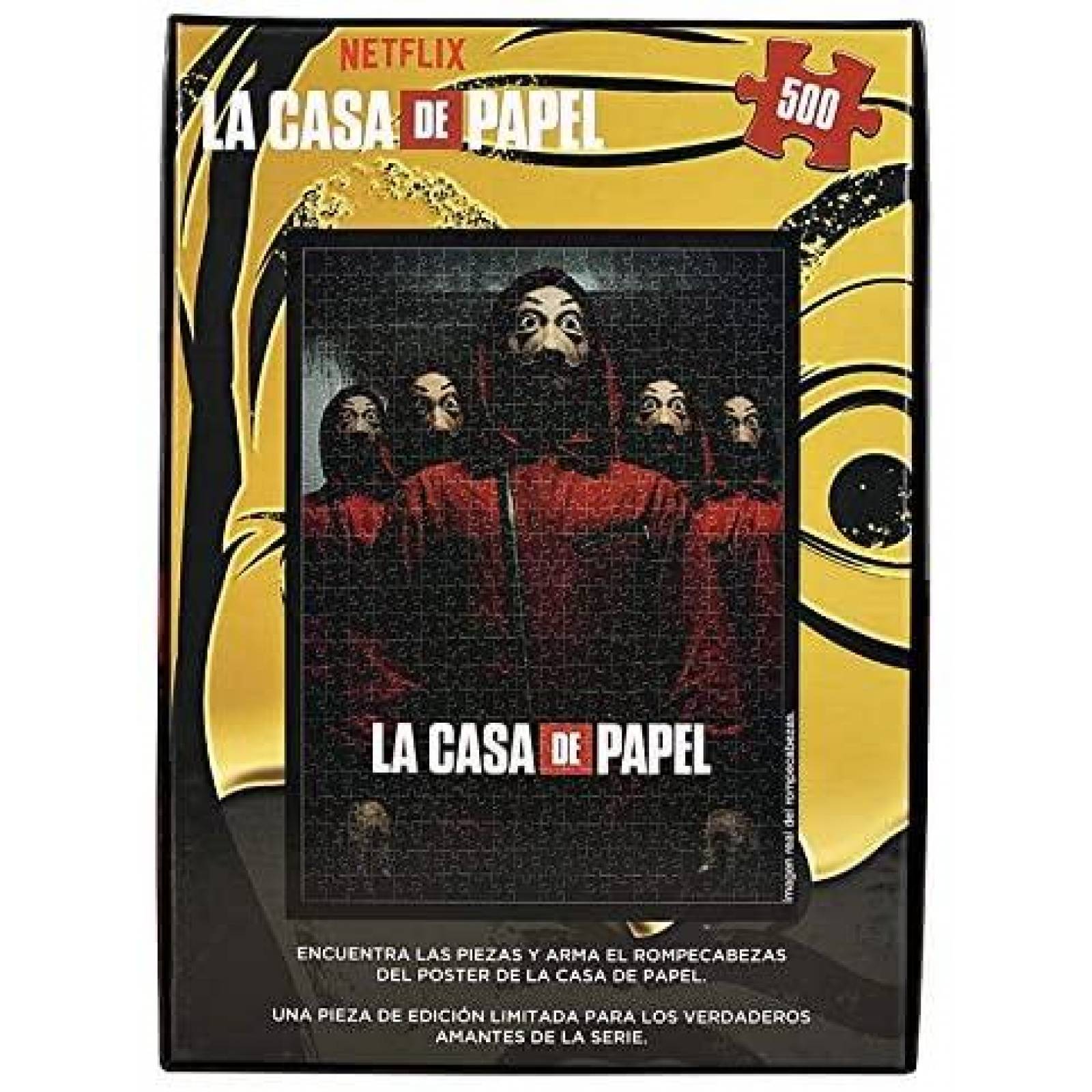 Rompecabezas La Casa de Papel 500 Piezas Coleccionable