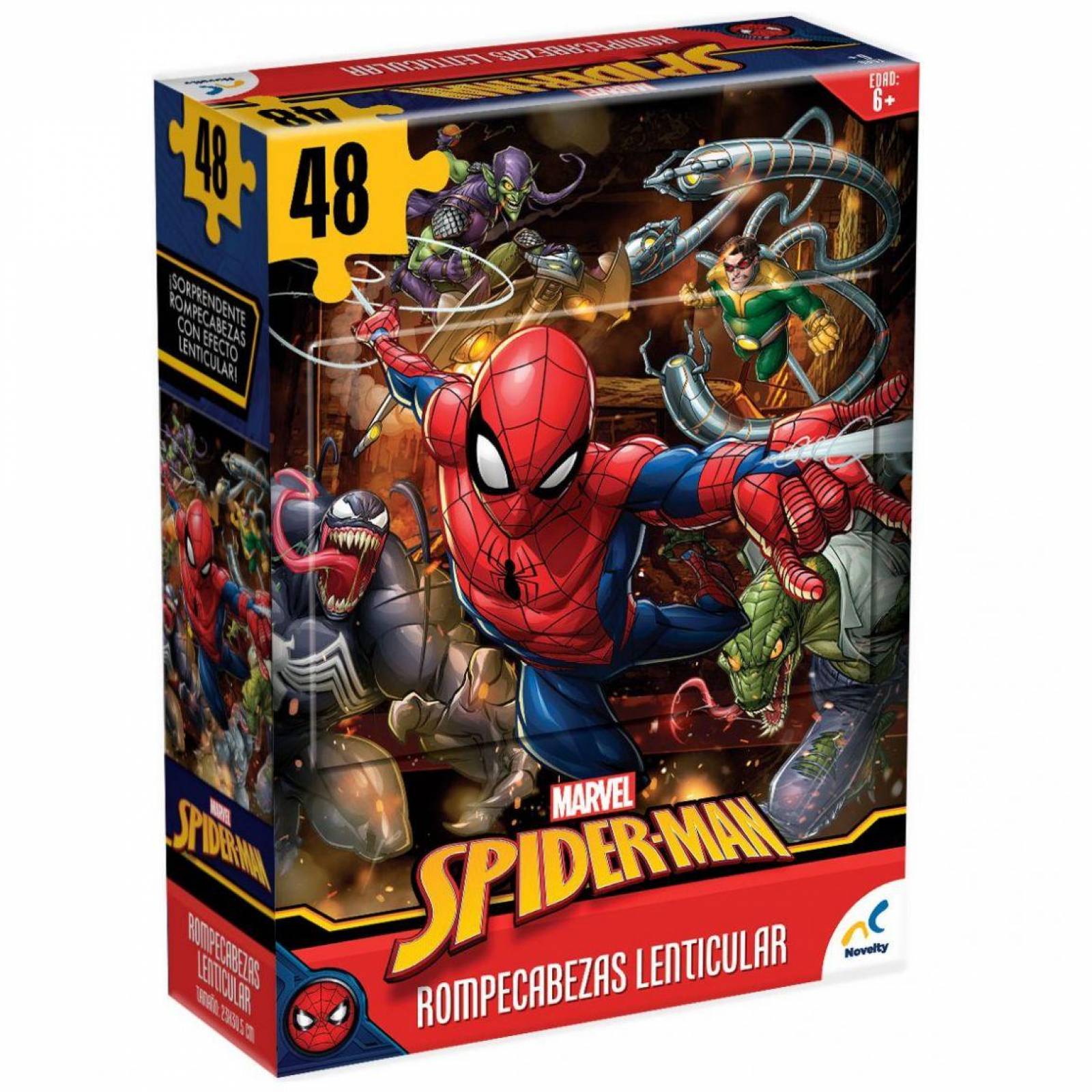 Rompecabezas Spiderman 48 Piezas Lenticular