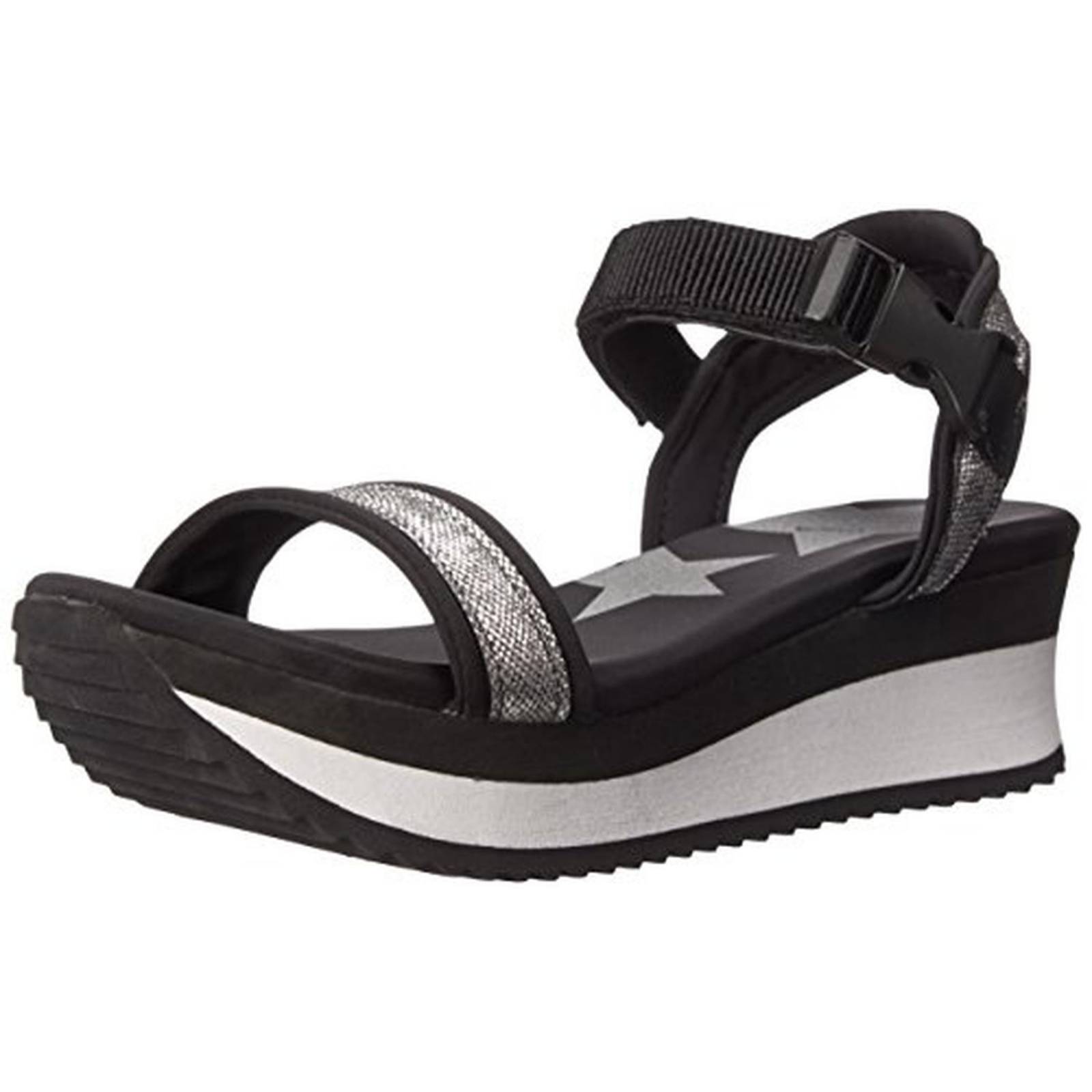 Sandalias de Plataforma Dirty Laundry - Chinese Laundry Negro y Platedado 