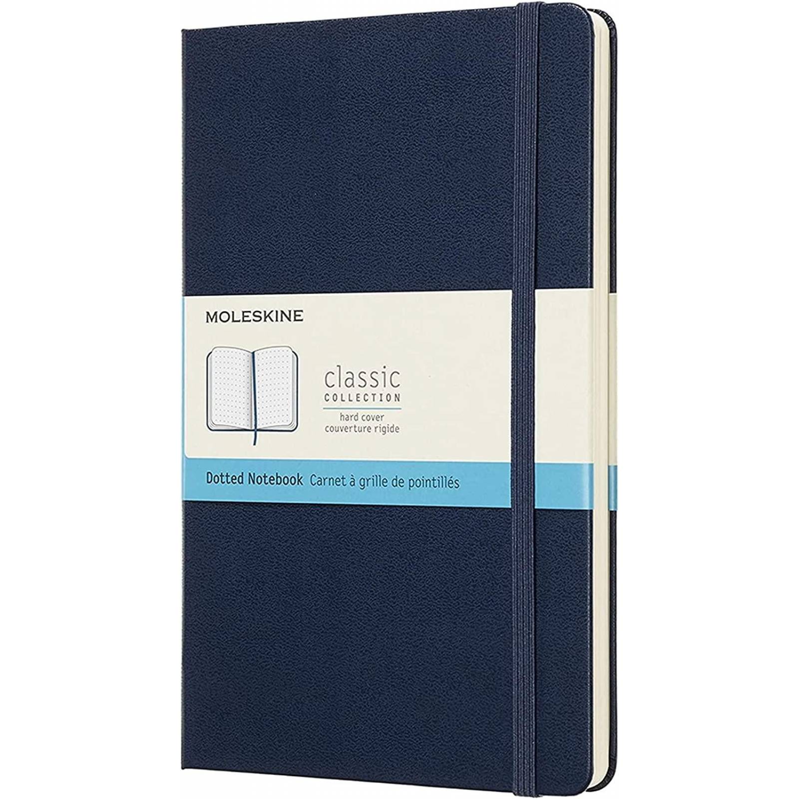 Libreta Moleskine Pasta Dura Azul Hoja Punteada 