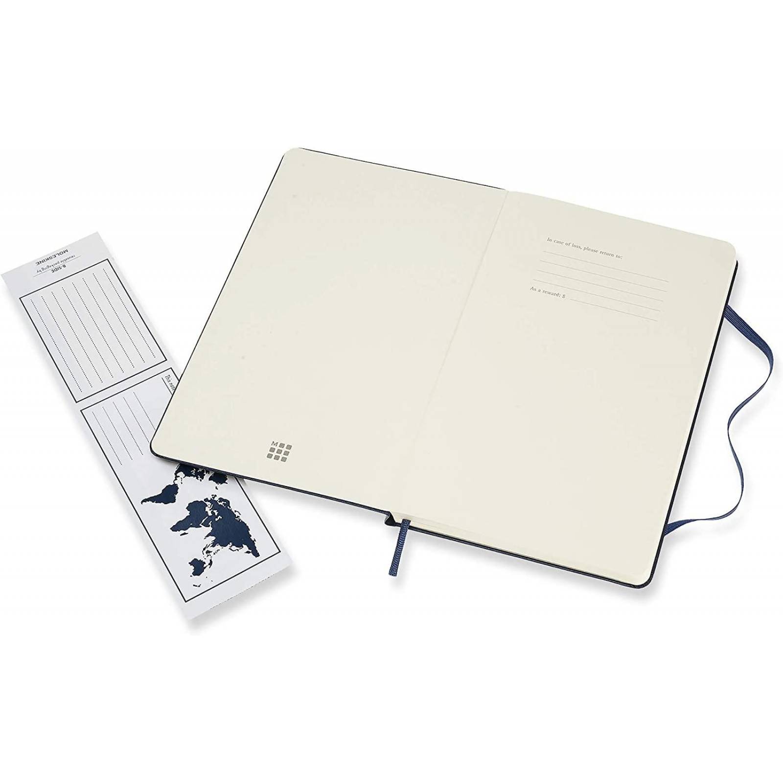 Libreta Moleskine Pasta Dura Azul Hoja Punteada 