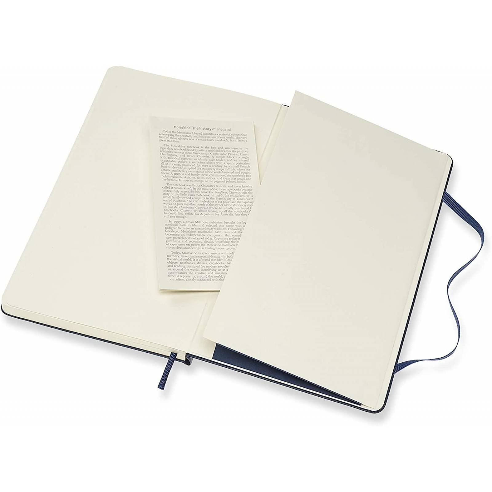 Libreta Moleskine Pasta Dura Azul Hoja Punteada 