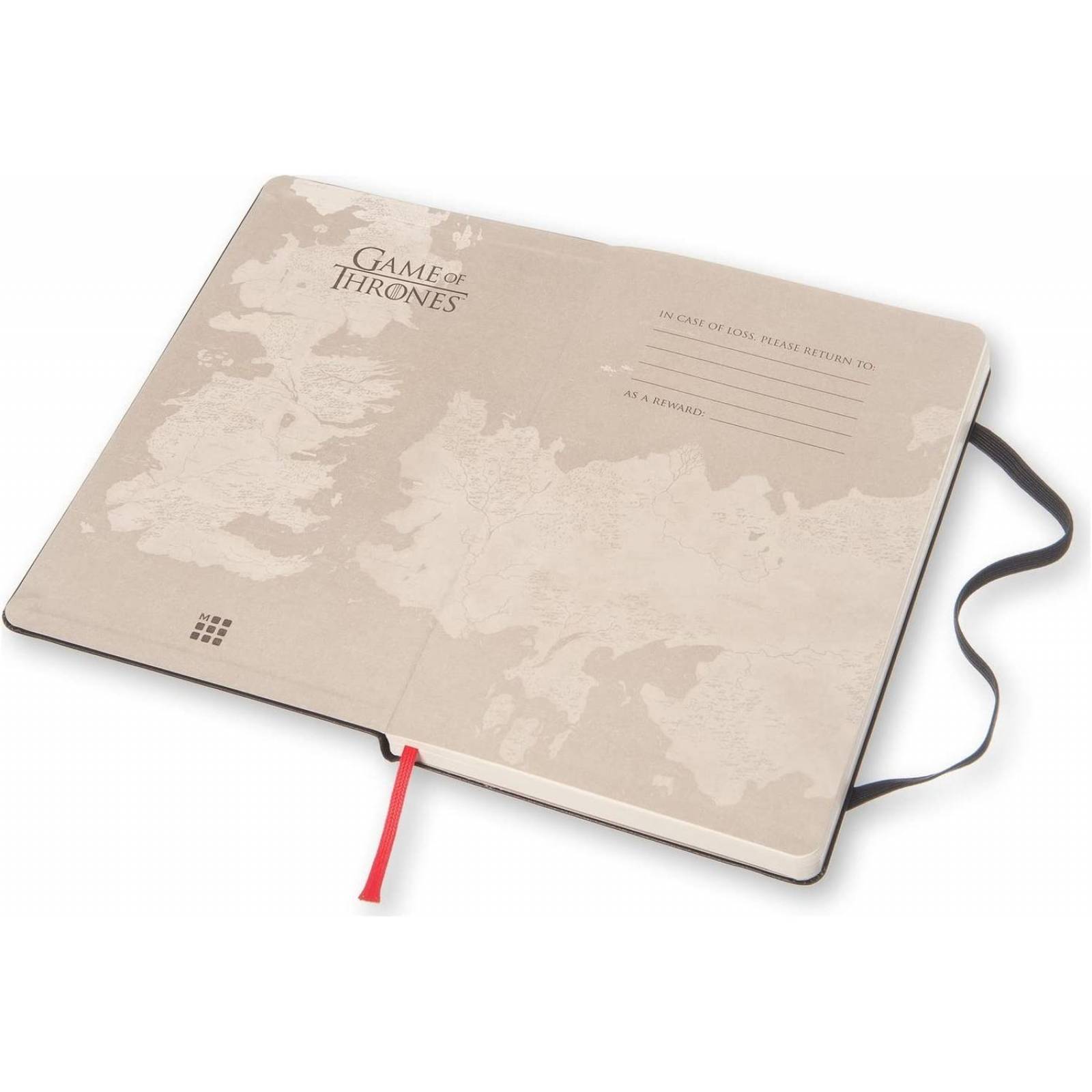 Libreta Moleskine Game of Thrones Negro Hoja Blanca PDura