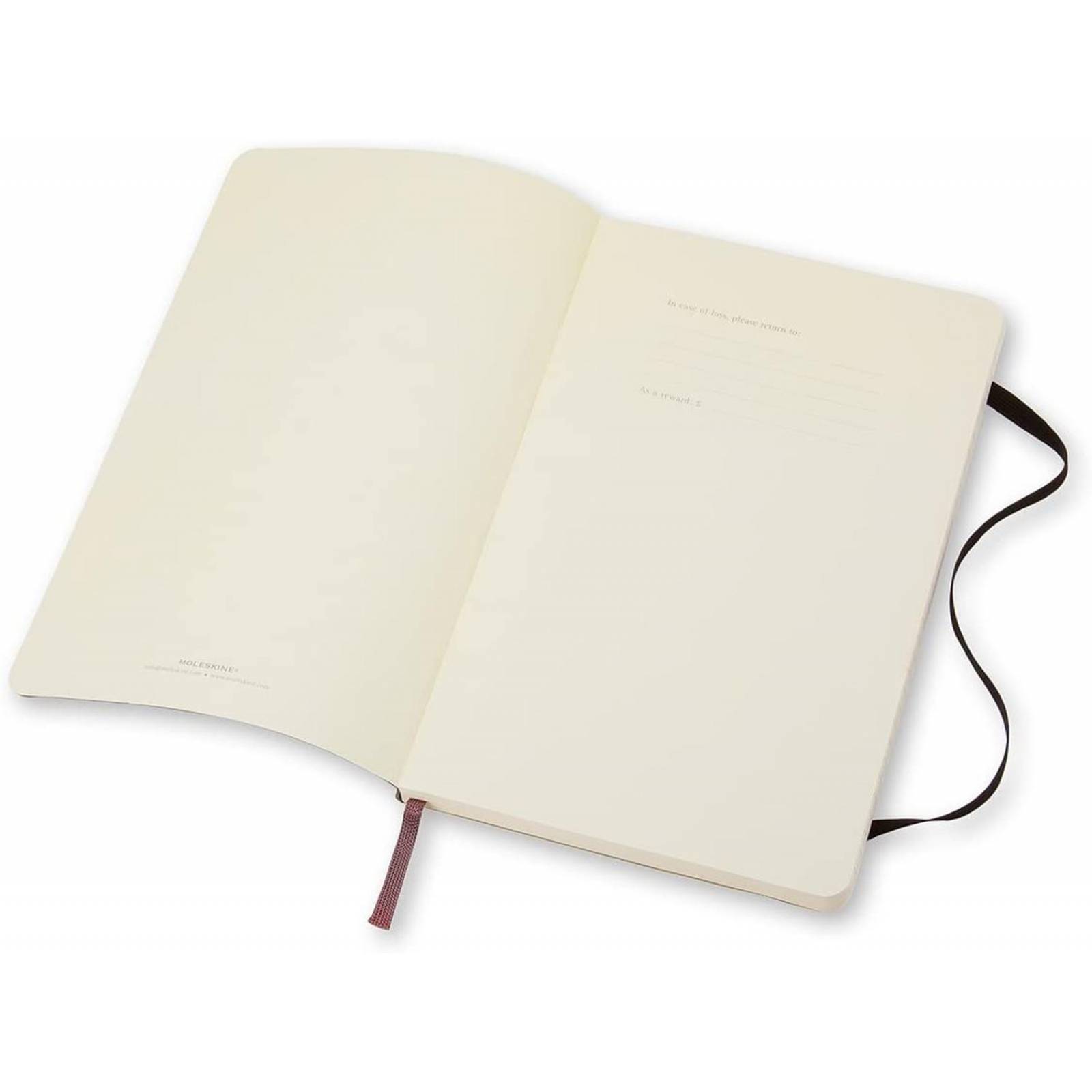 Libreta Moleskine Bolsillo Negro Hoja Rayada Pasta Suave 