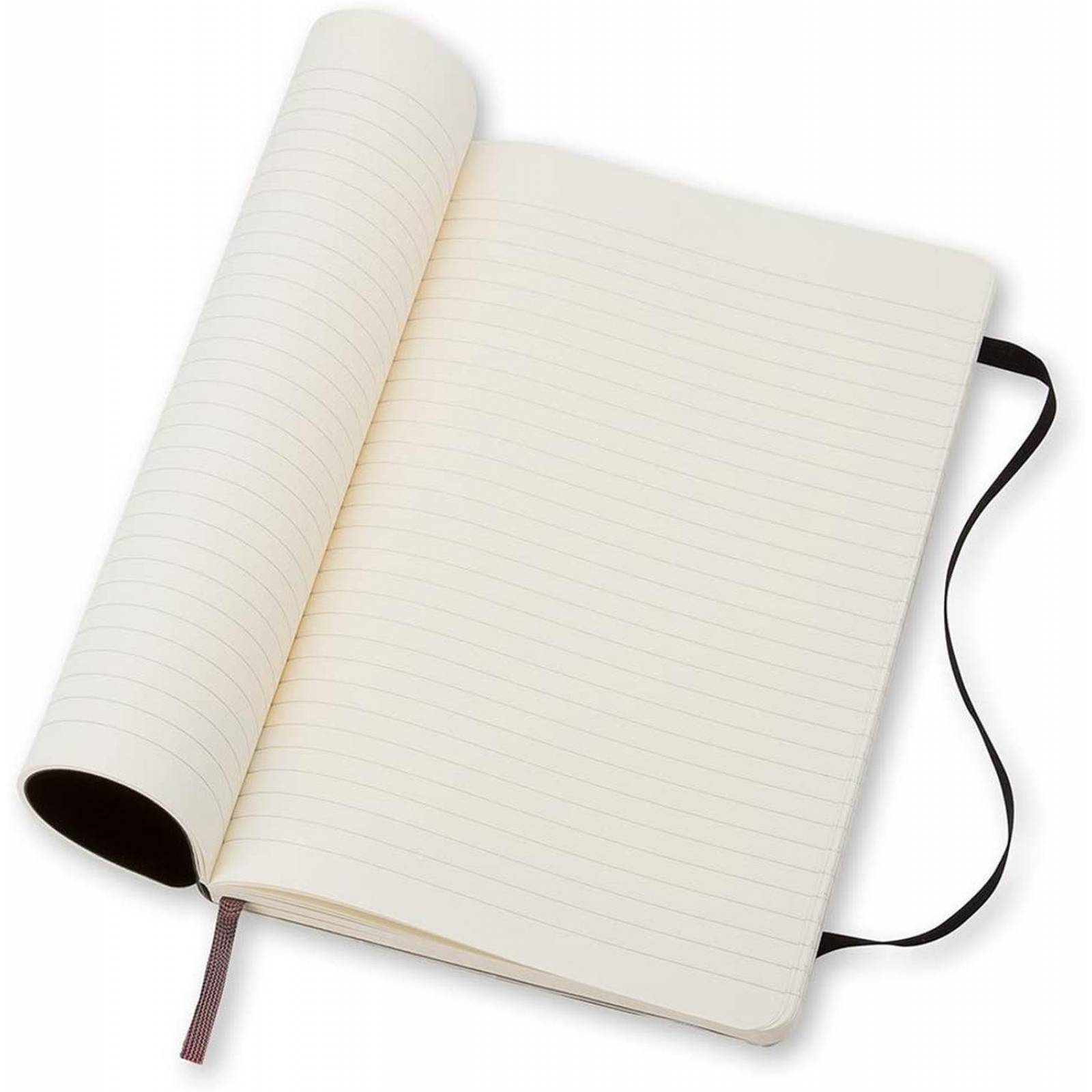 Libreta Moleskine Bolsillo Negro Hoja Rayada Pasta Suave 