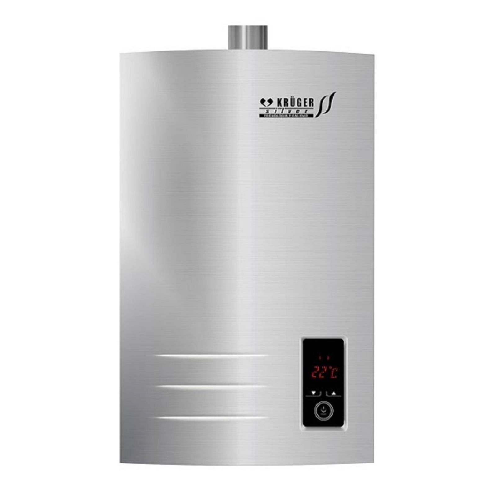 Calentador Boiler Instantáneo Modulante 20 Lts Gas LP Silver 