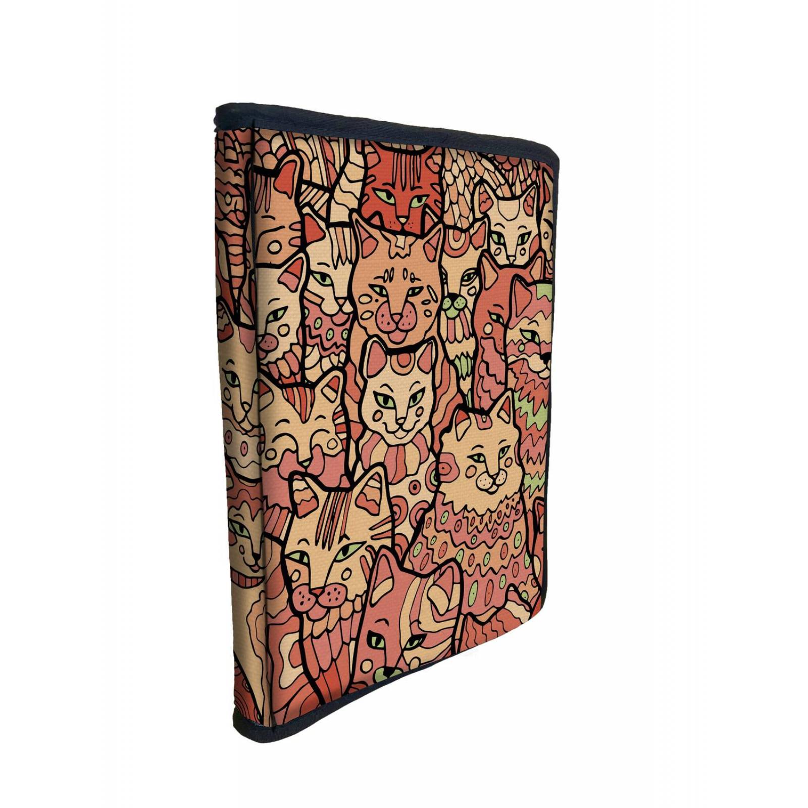 Funda Porta Libros de Tela Diseño Gatos