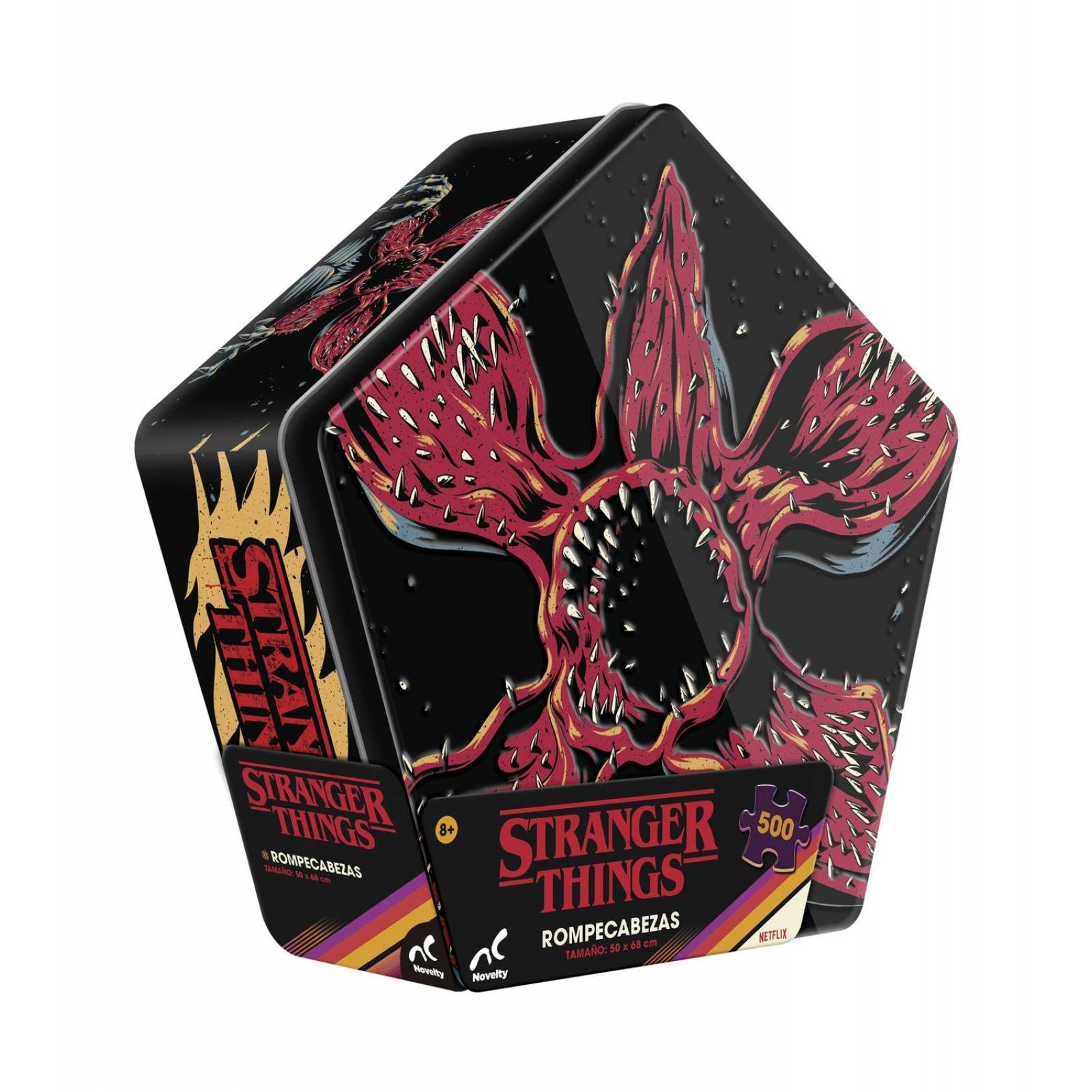 Rompecabezas Stranger Things 500 Piezas Caja Metálica 