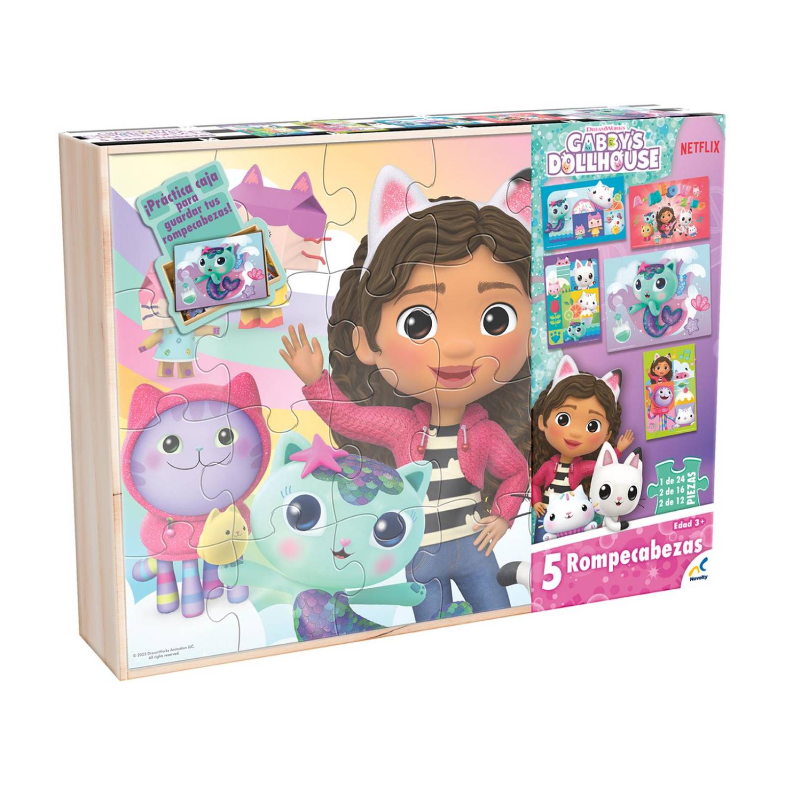 Rompecabezas Gabby´S Dollhouse 5 En 1 