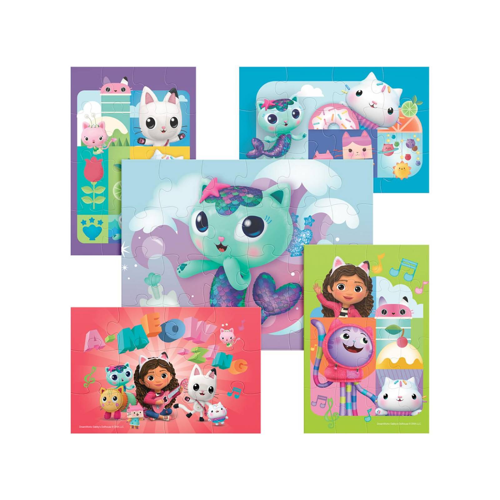 Rompecabezas Gabby´S Dollhouse 5 En 1 