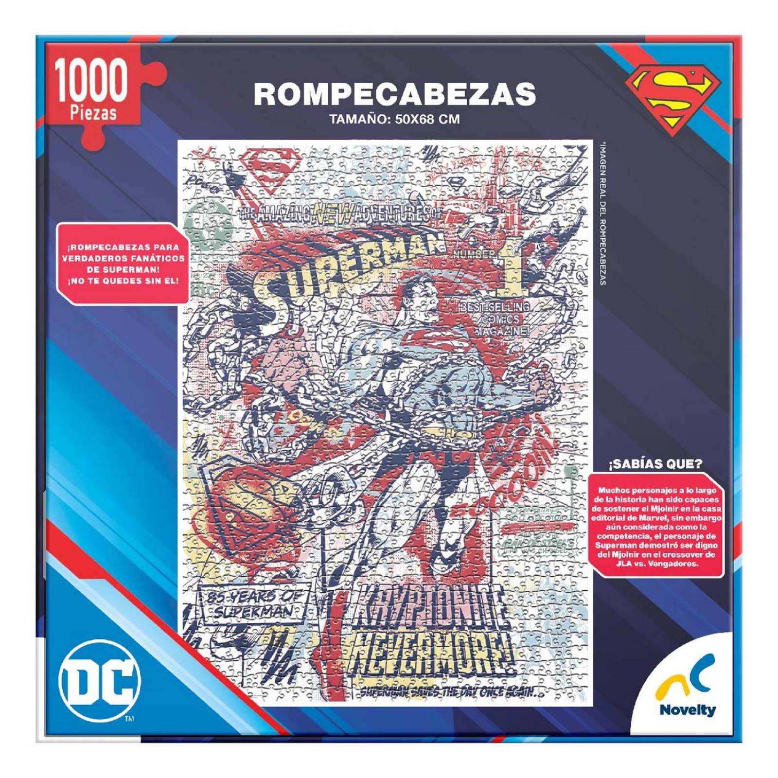 Rompecabezas Superman 85 Aniversario 1000 Piezas Coleccionable 