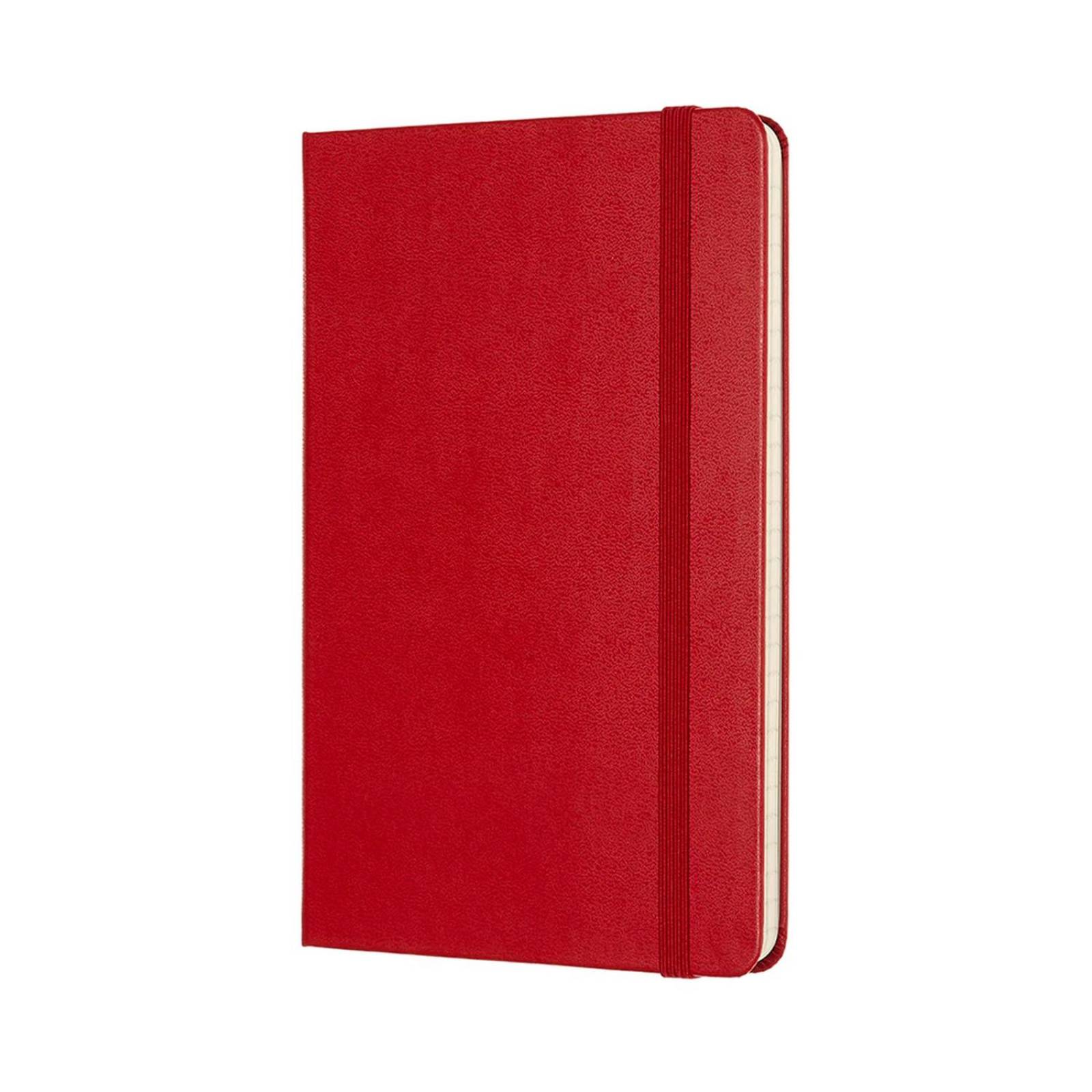 Libreta Clásica Moleskine Mediana Roja Hoja Rayada Pasta Dura