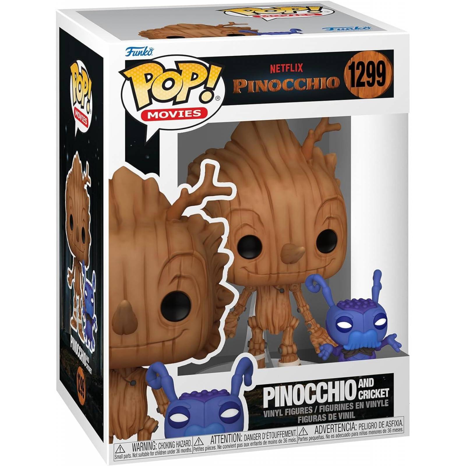 Funko Pop Movies Pinocchio Pack (Geppetto, Wood Sprite, Black Rabbit, Pinocchio)