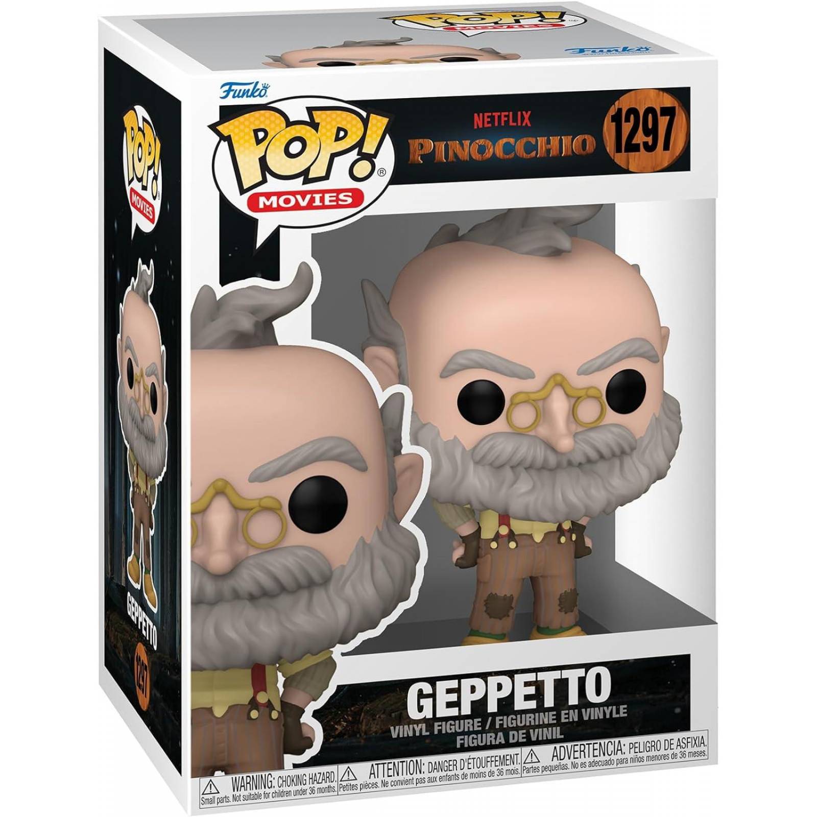 Funko Pop Movies Pinocchio Pack (Geppetto, Wood Sprite, Black Rabbit, Pinocchio)