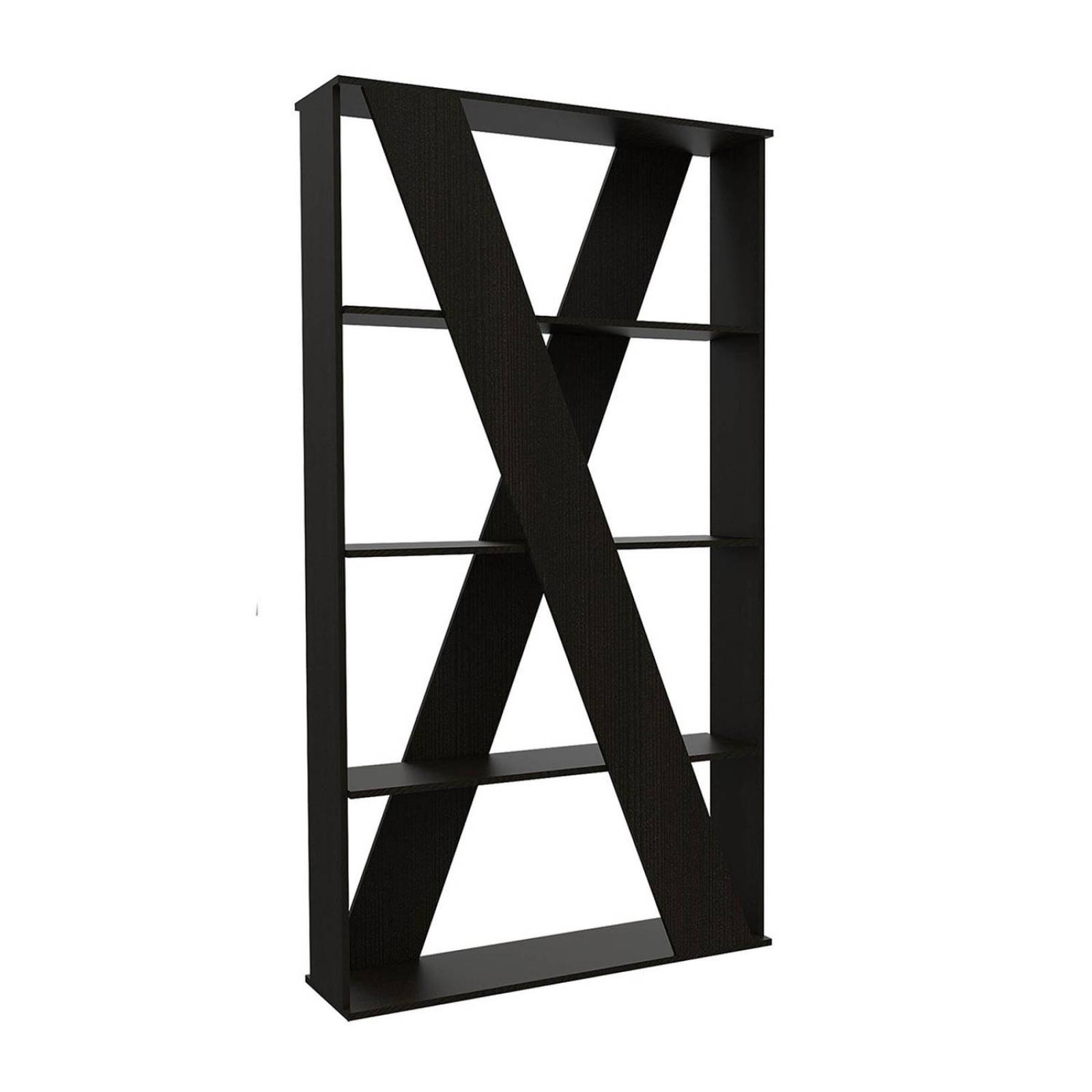 Librero Divisor de Espacio Color Chocolate Modelo Berlín 186 cm Alto 