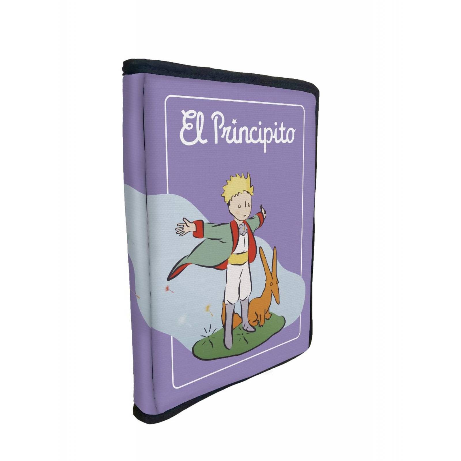 Funda Porta Libros Tela El Principito y Zorro 