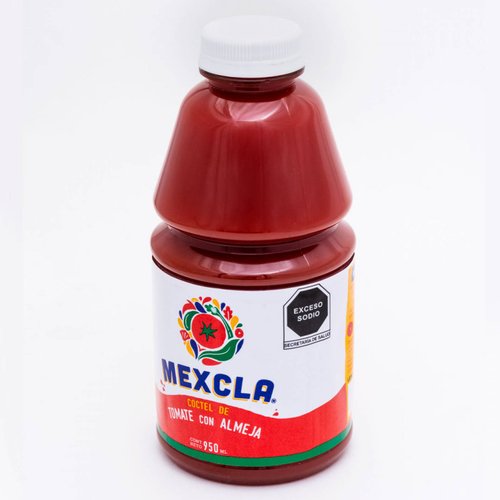 Jugo de tomate y almeja Mexcla de 950 ml  caja 12 piezas