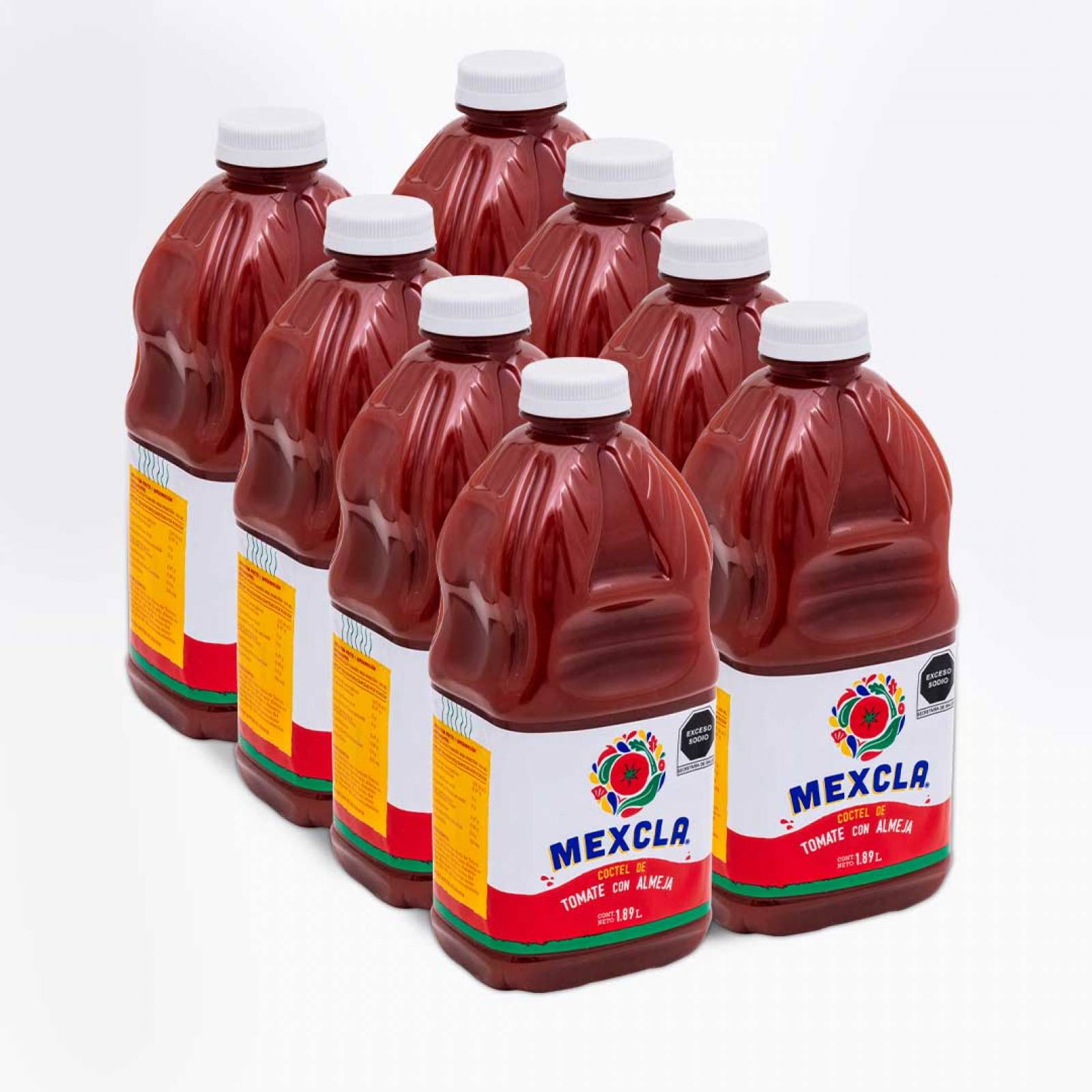 Jugo de tomate con almeja Mexcla de 1 89 lts  caja 8 piezas 