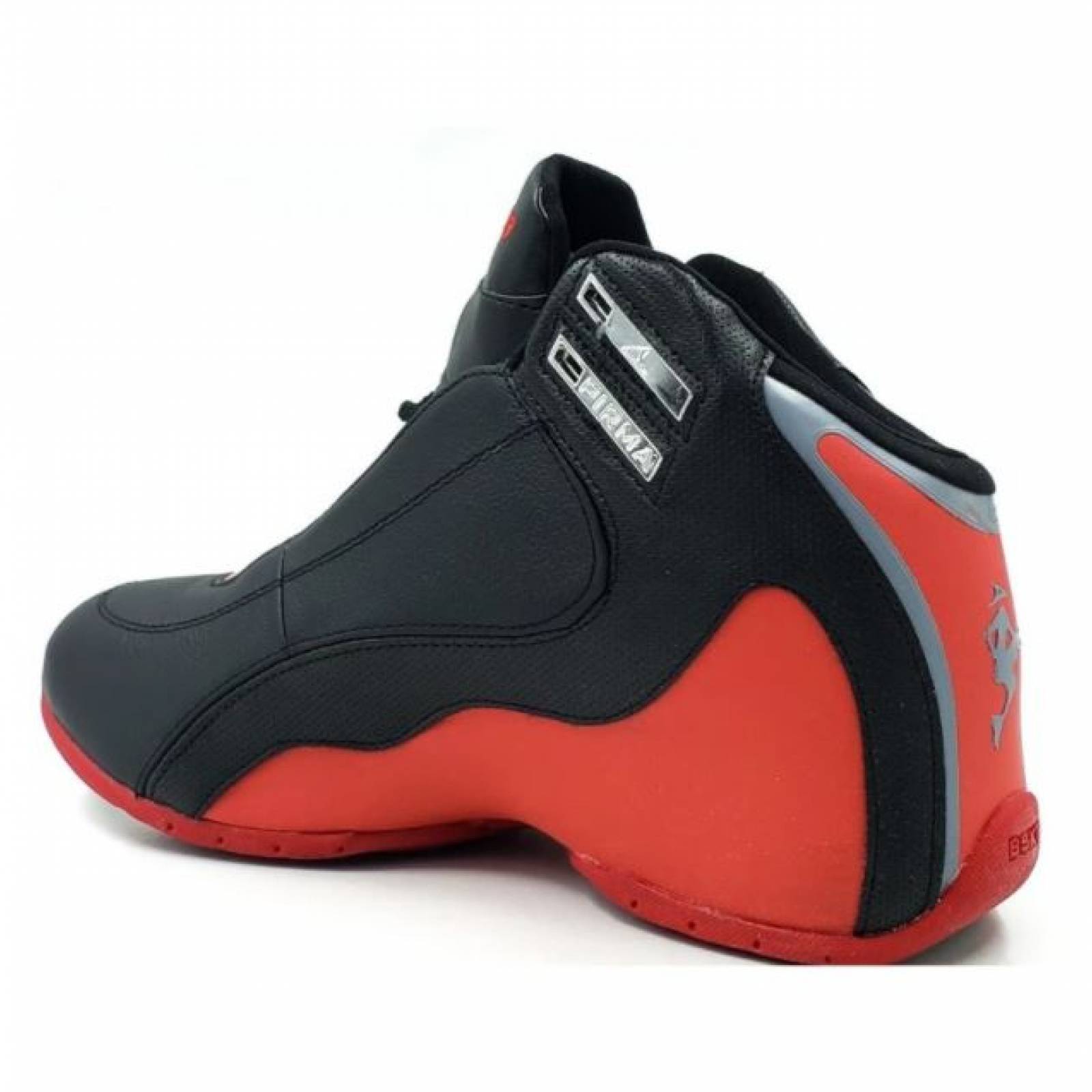 Tenis pirma basket negro-rojo 0767