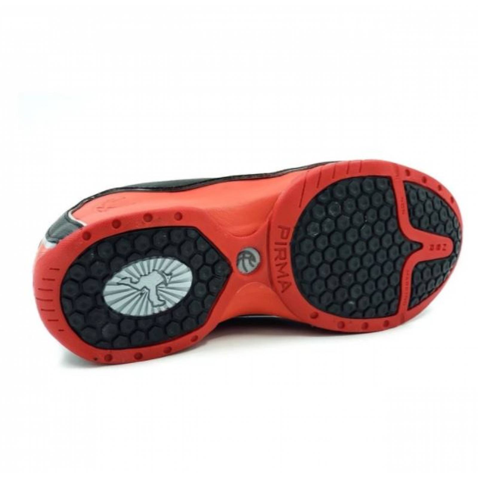 Tenis pirma basket negro-rojo 0767