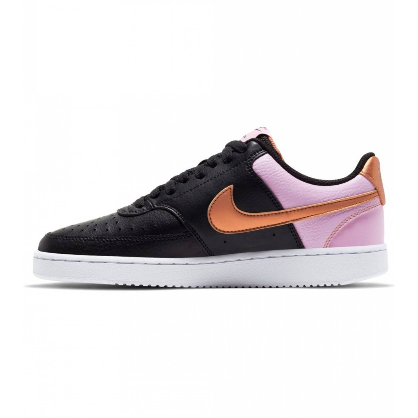 Tenis nike court vision low negro rosa cd5434-004