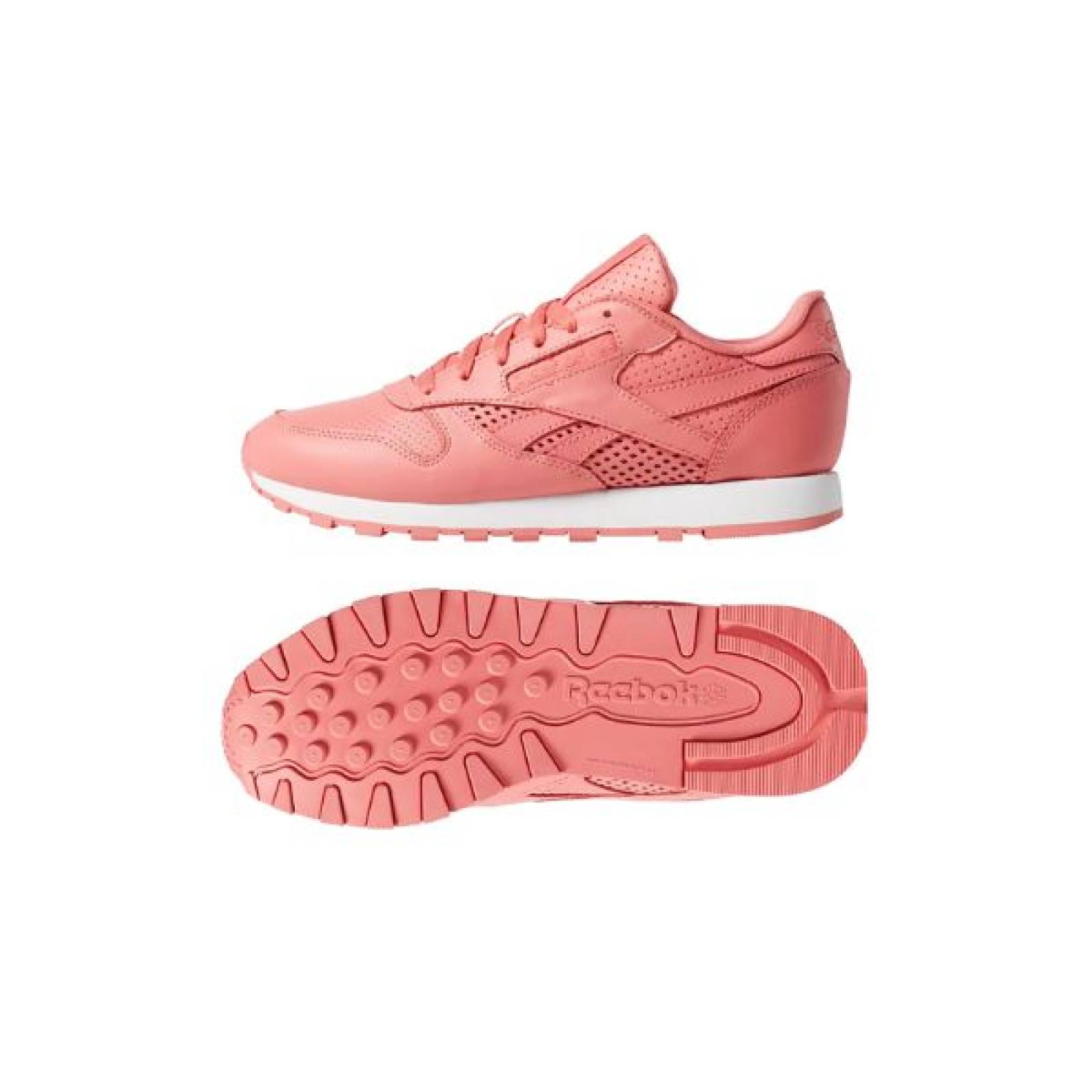 TENIS REEBOK CLASSIC LEATHER SALMON DAMA COMODO CN6728