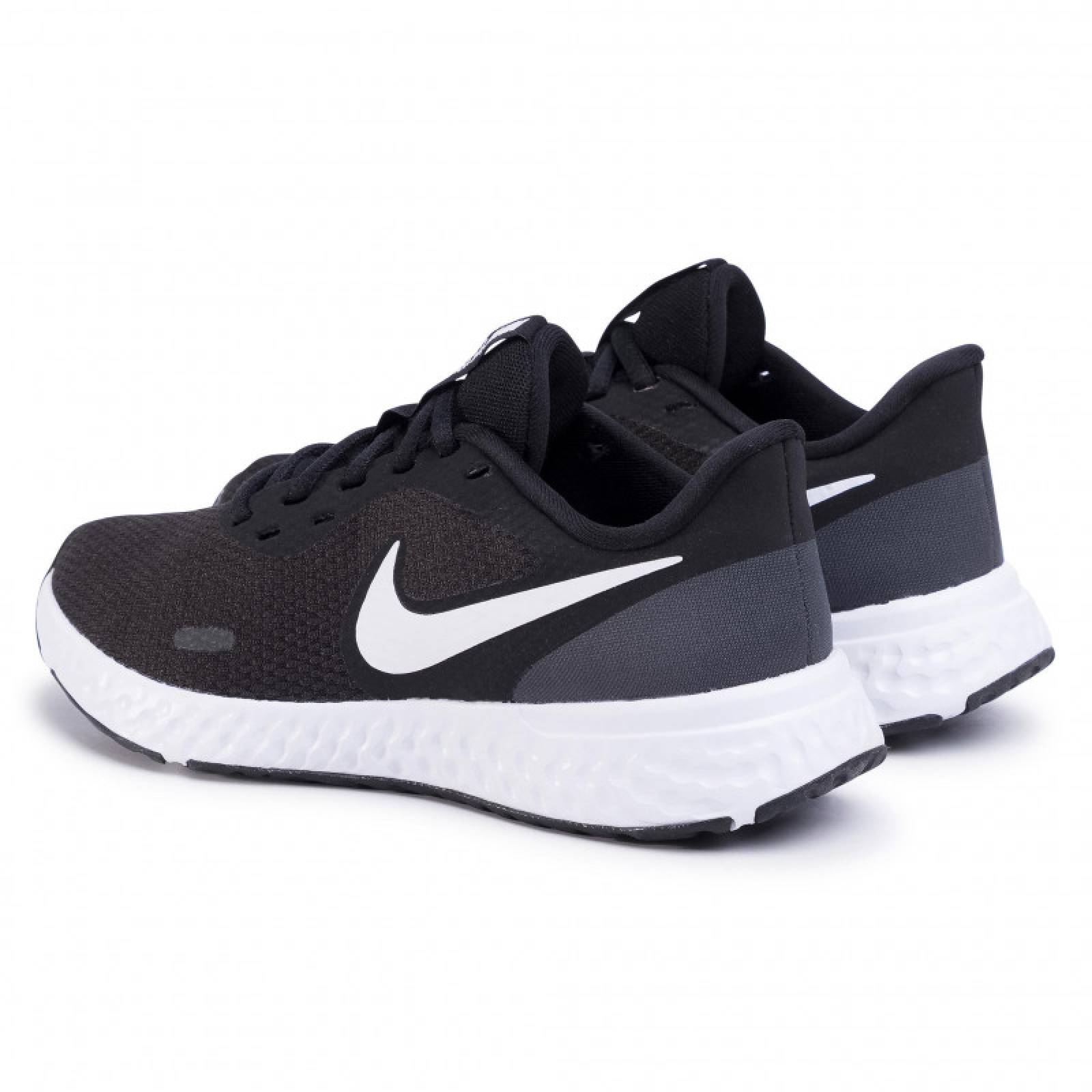 Tenis nike revolution 5 negro-blanco bq3207-002