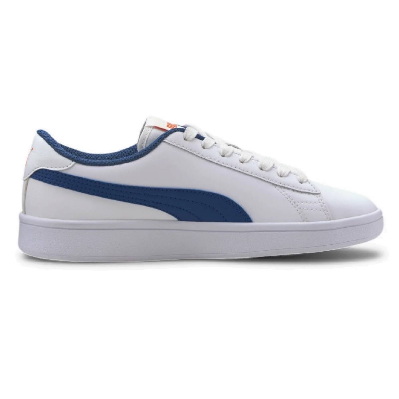 Tenis puma smash v2 l blanco-azul 365170-16