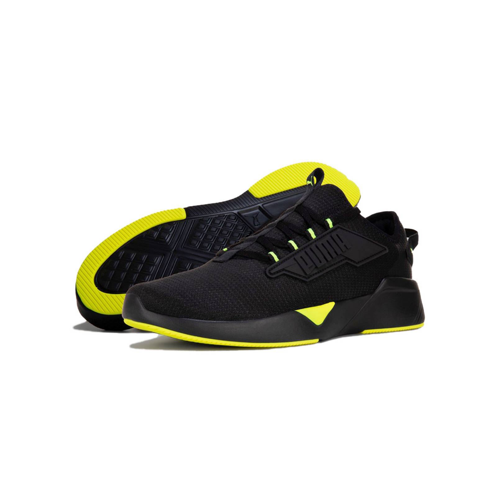 TENIS PUMA RETALIATE 2 NEGRO-VERDE CABALLERO 376676-07
