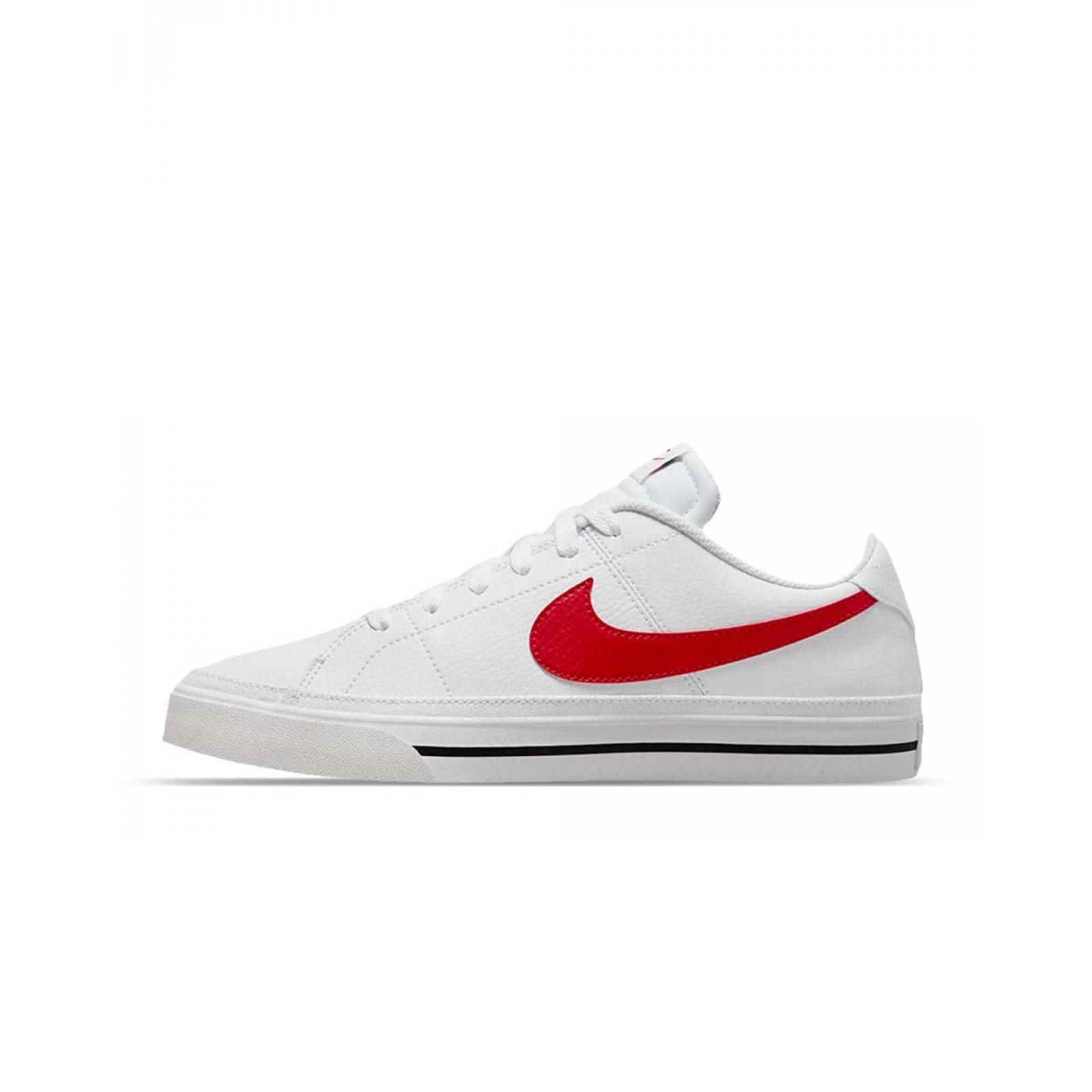 TENIS NIKE COURT LEGACY NN BLANCO/ROJO UNISEX COMODO LIGERO DH3162-102
