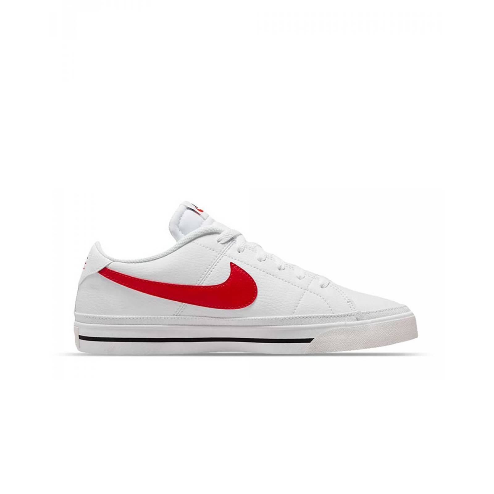 TENIS NIKE COURT LEGACY NN BLANCO/ROJO UNISEX COMODO LIGERO DH3162-102