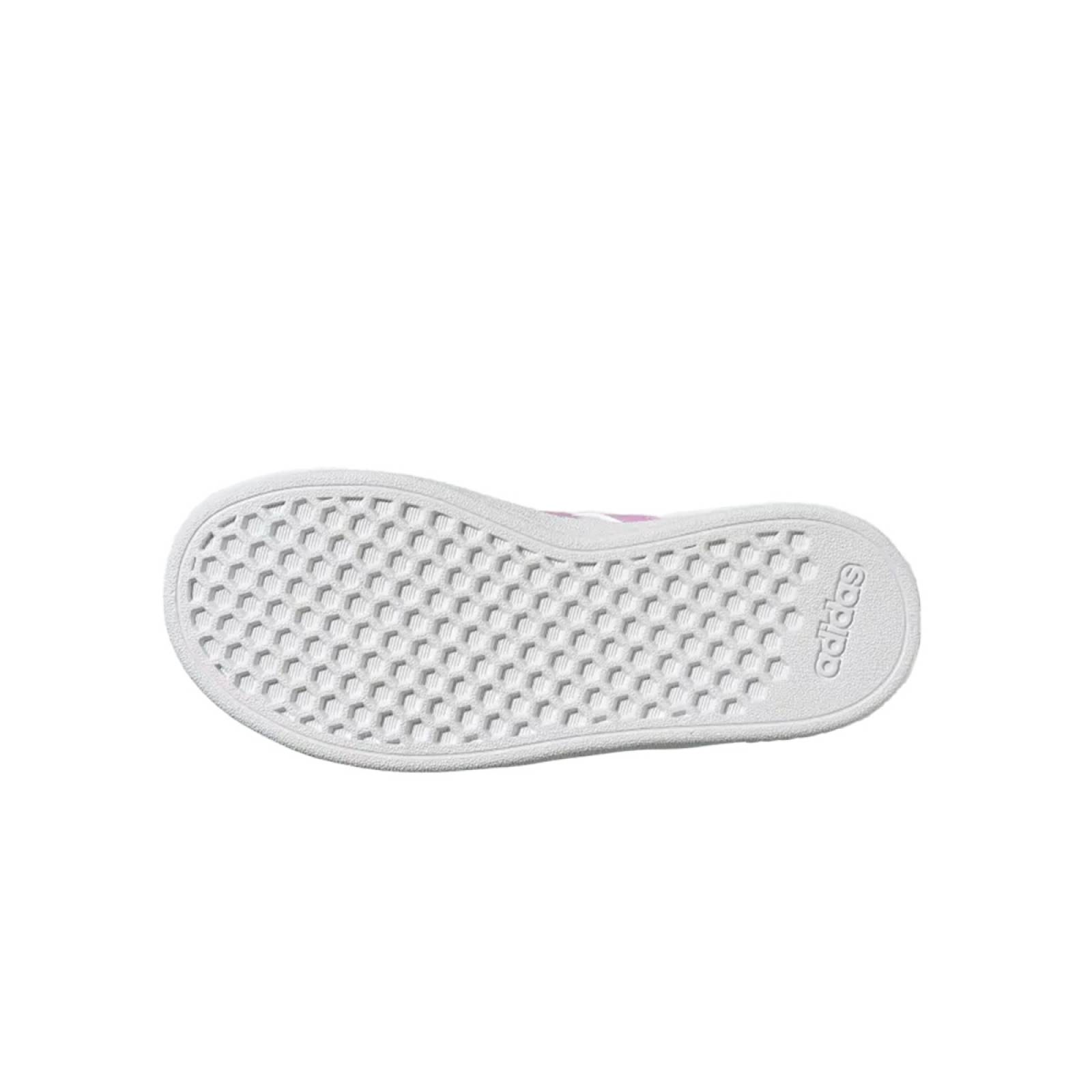 TENIS ADIDAS GRAND COURT 2.0 BLANCO/ROSA NIÑA COMODO LIGERO MODA GX7157
