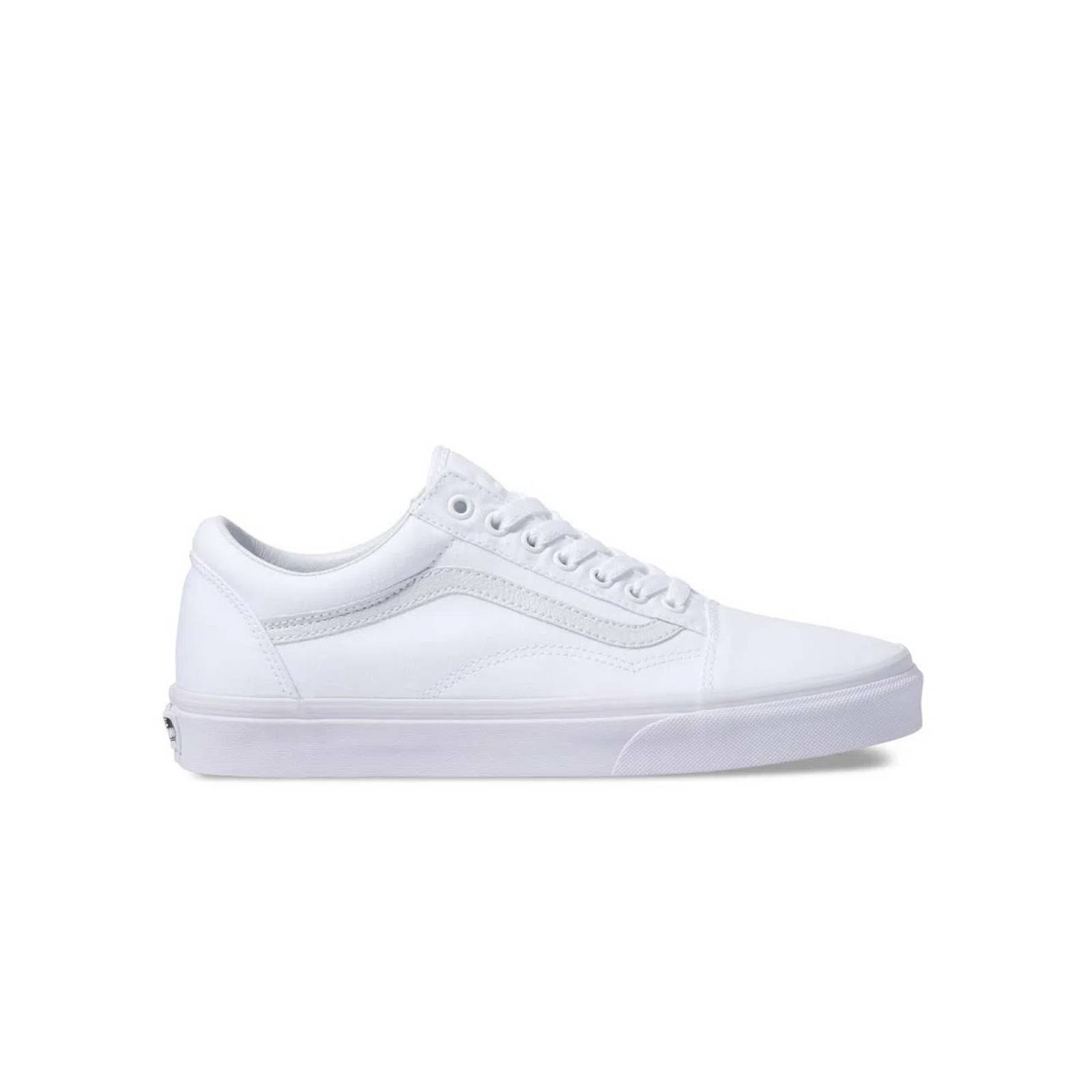 TENIS VANS OLD SKOOL BLANCO SKATE COMODO UNISEX MODA 0D3HW00