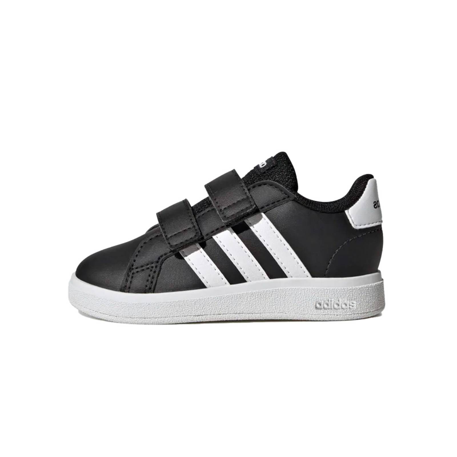 TENIS ADIDAS GRAND COURT 2.0 NEGRO/BLANCO COMODO LIGERO BEBE GW6523