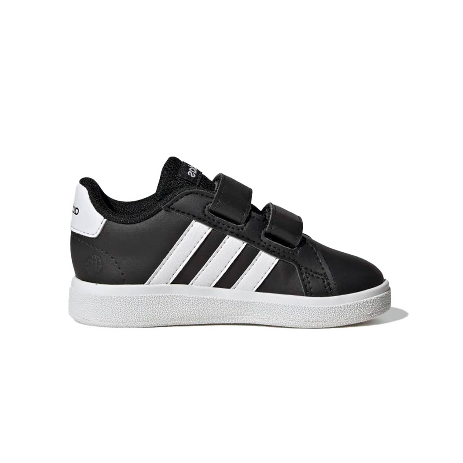 TENIS ADIDAS GRAND COURT 2.0 NEGRO/BLANCO COMODO LIGERO BEBE GW6523