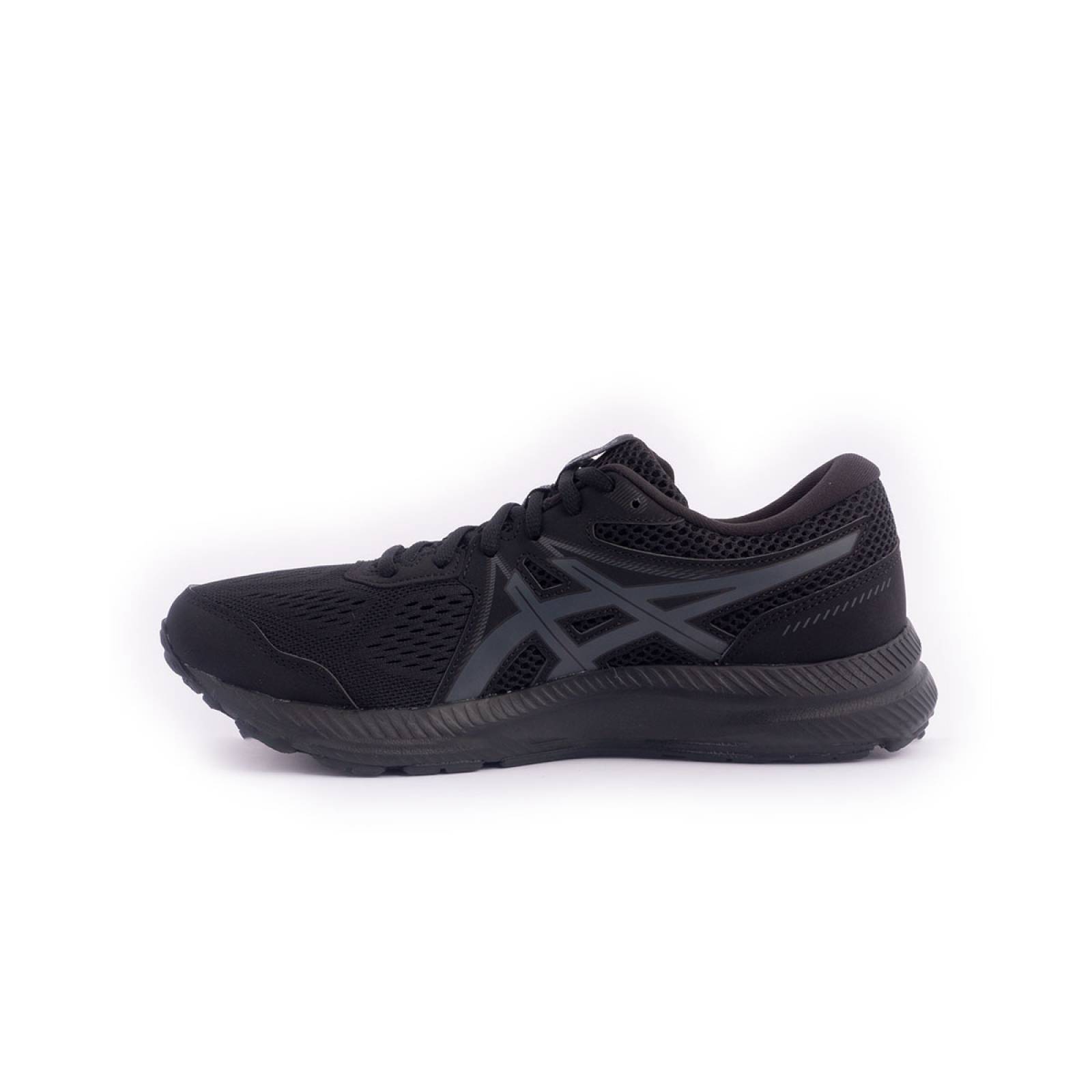 Tenis Asics Gel-contend 7 Negro/Gris Running Sport Mujer Comodo Ligero 1012A911