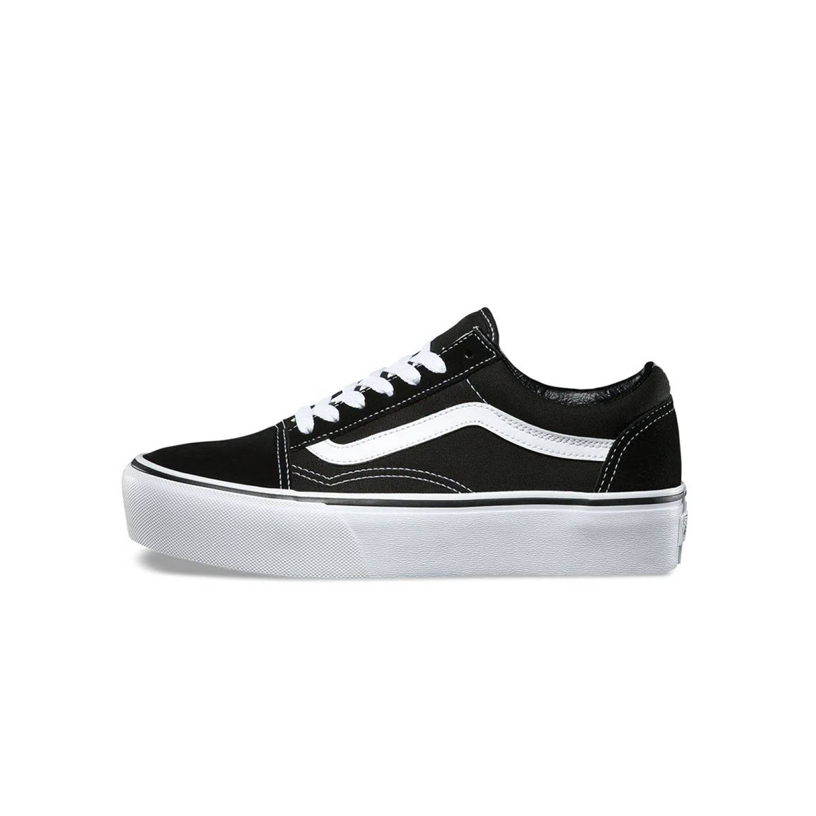 TENIS VANS OLD SKOOL PLATAFORMA NEGRO DAMA URBAN B3UY28